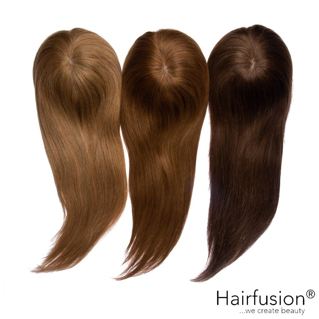 Oberkopf Netzhaarteil - groß -  zur dauerhaften Befestigung - Länge 50 cm Haarmenge 90 g