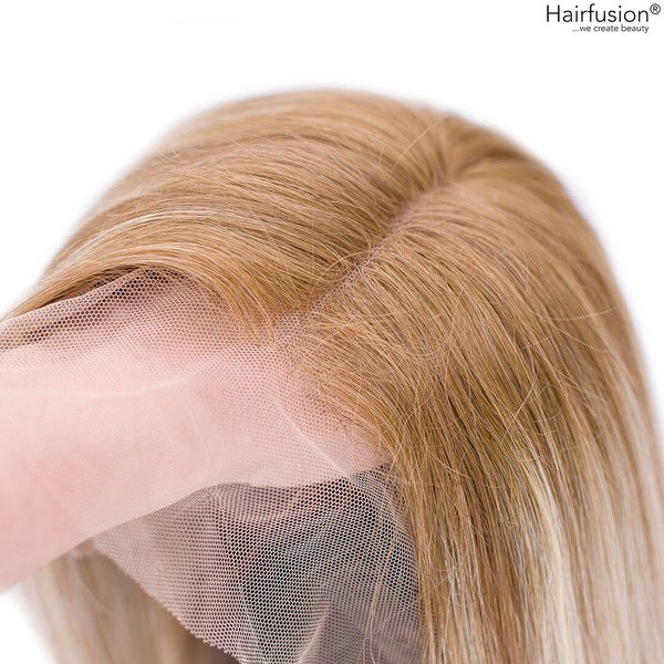 Russische Echthaar Perücke balayage blond -Russian Roulette - 45 cm - Lace Front