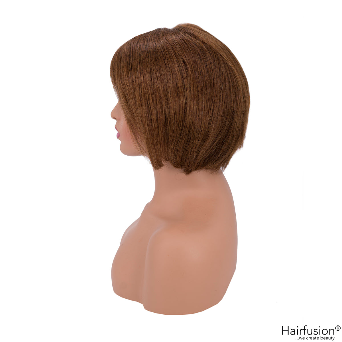 Echthaar Perücke   - Chestnut Beauty - 20 cm - Lace Front