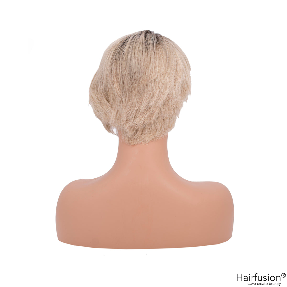 Echthaar Perücke hellblond aschig   - The short  Bob - 15 cm - Lace Front