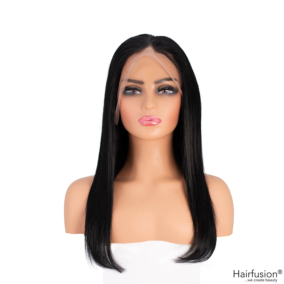 Echthaar Perücke schwarz - Kim K.