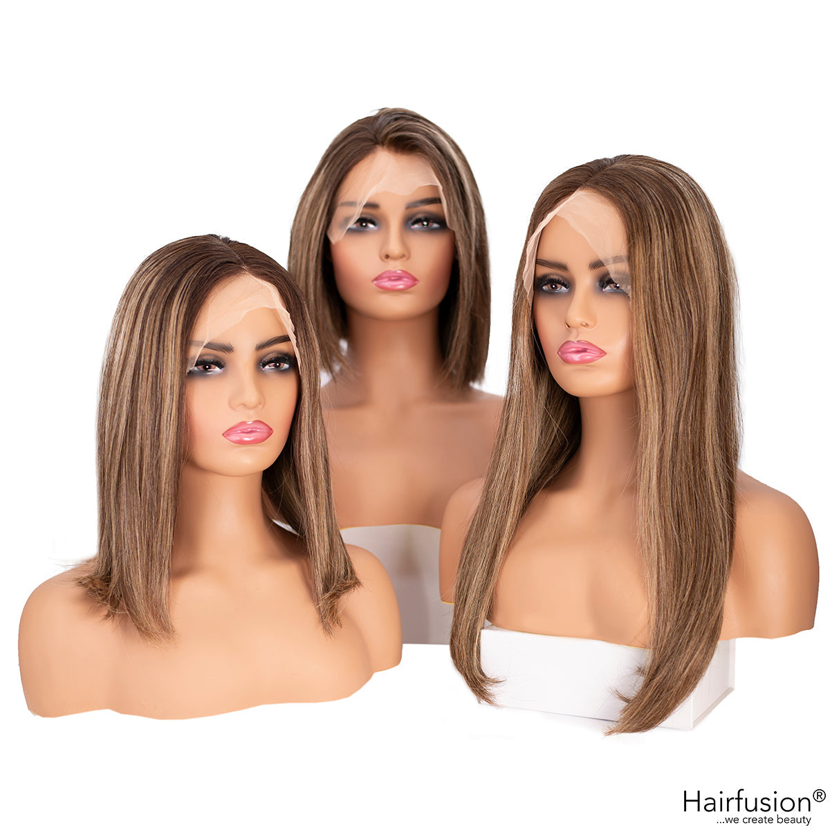 Echthaar Perücke Balayage braun - J. Lo