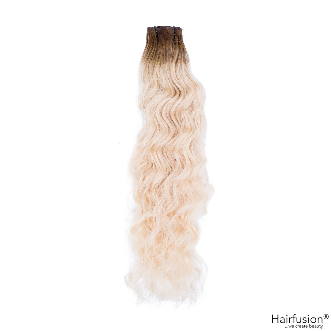 gelockte Tressenextensions - 50 gr. Echthaar 40-70 cm