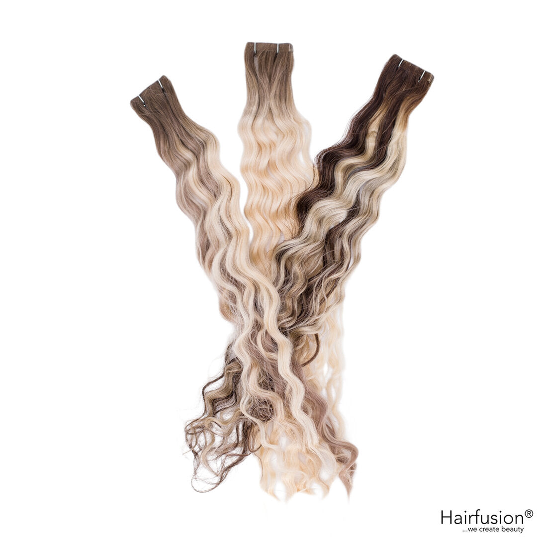 Invisible Tape Extensions - 10 Stück ROOT SHADOW/BALAYAGE Echthaar  45-50 cm und 65-70 cm