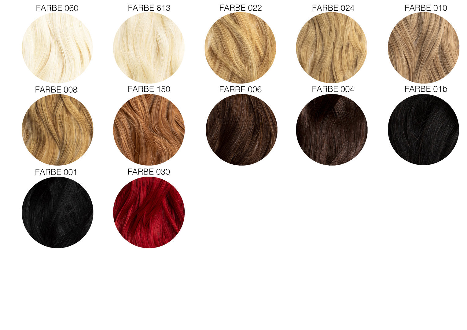 Tape Extensions - 10 Stück EINFARBIG Echthaar 30-35 cm, 45-50 cm und 65-70 cm