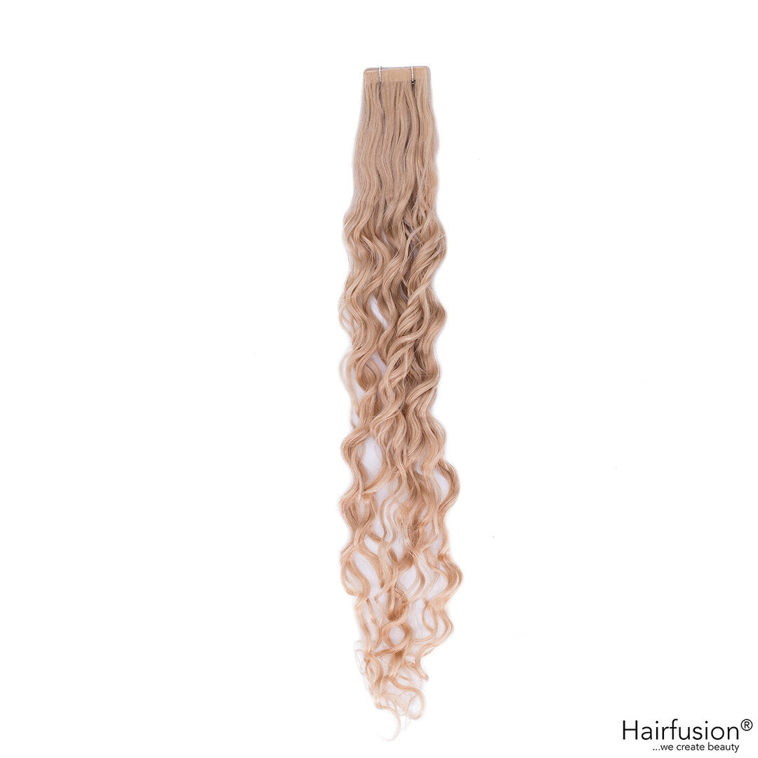 gelockte Tapeextensions - 10 Stück  Echthaar 45-50 cm und  65-70 cm