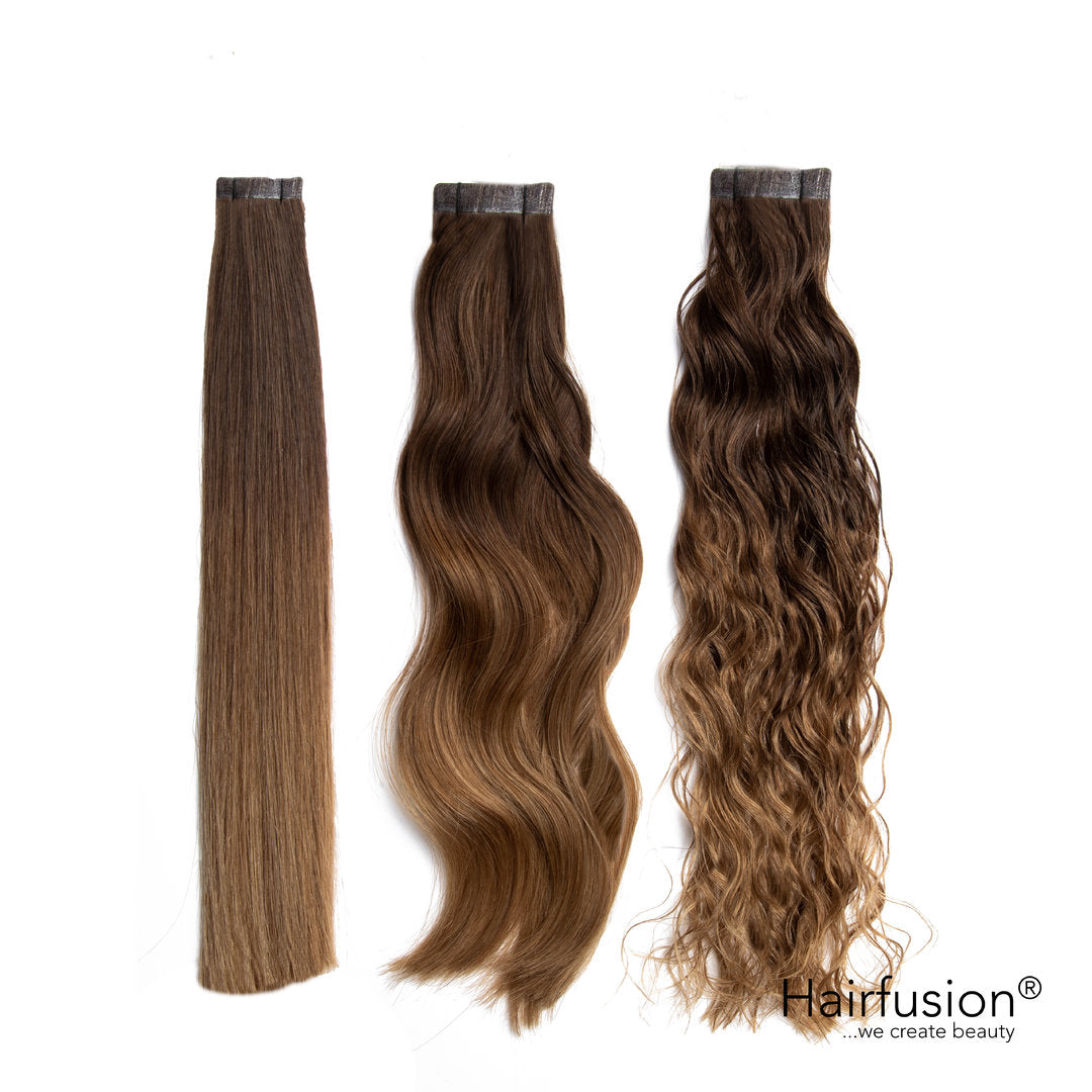AUSVERKAUF! Tape Extensions - 10 Stück OMBRÉ Echthaar  45-50 cm und 65-70 cm