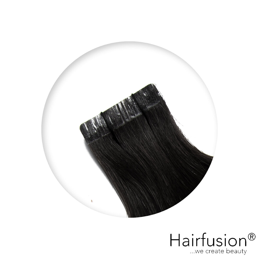 Tape Extensions XXL - 40 Stück  EINFARBIG Echthaar 80-100 cm