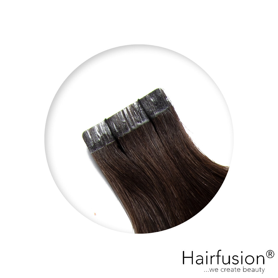 Tape Extensions XXL - 40 Stück  EINFARBIG Echthaar 80-100 cm