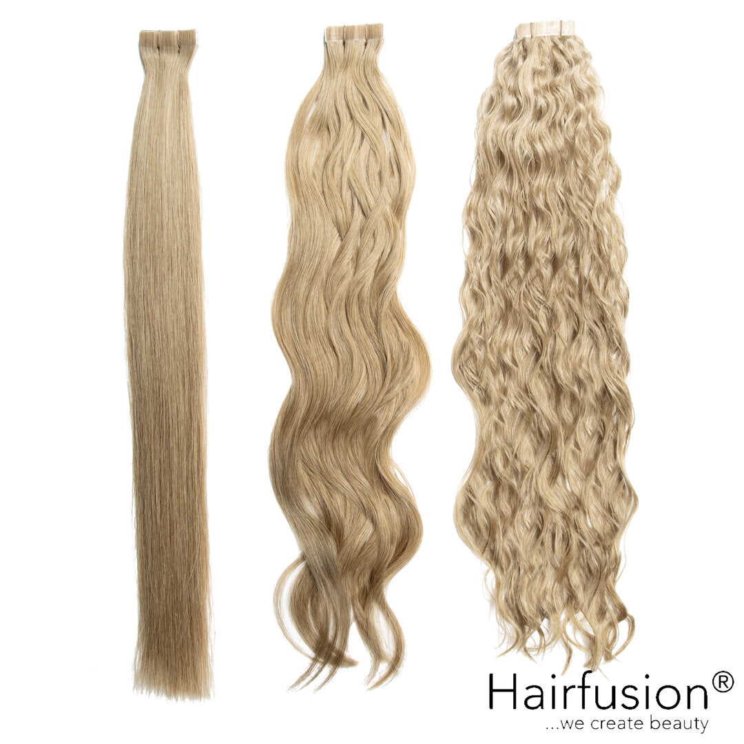 Tapes - 10 Stück HAIRFUSION Echthaar EINFARBIG