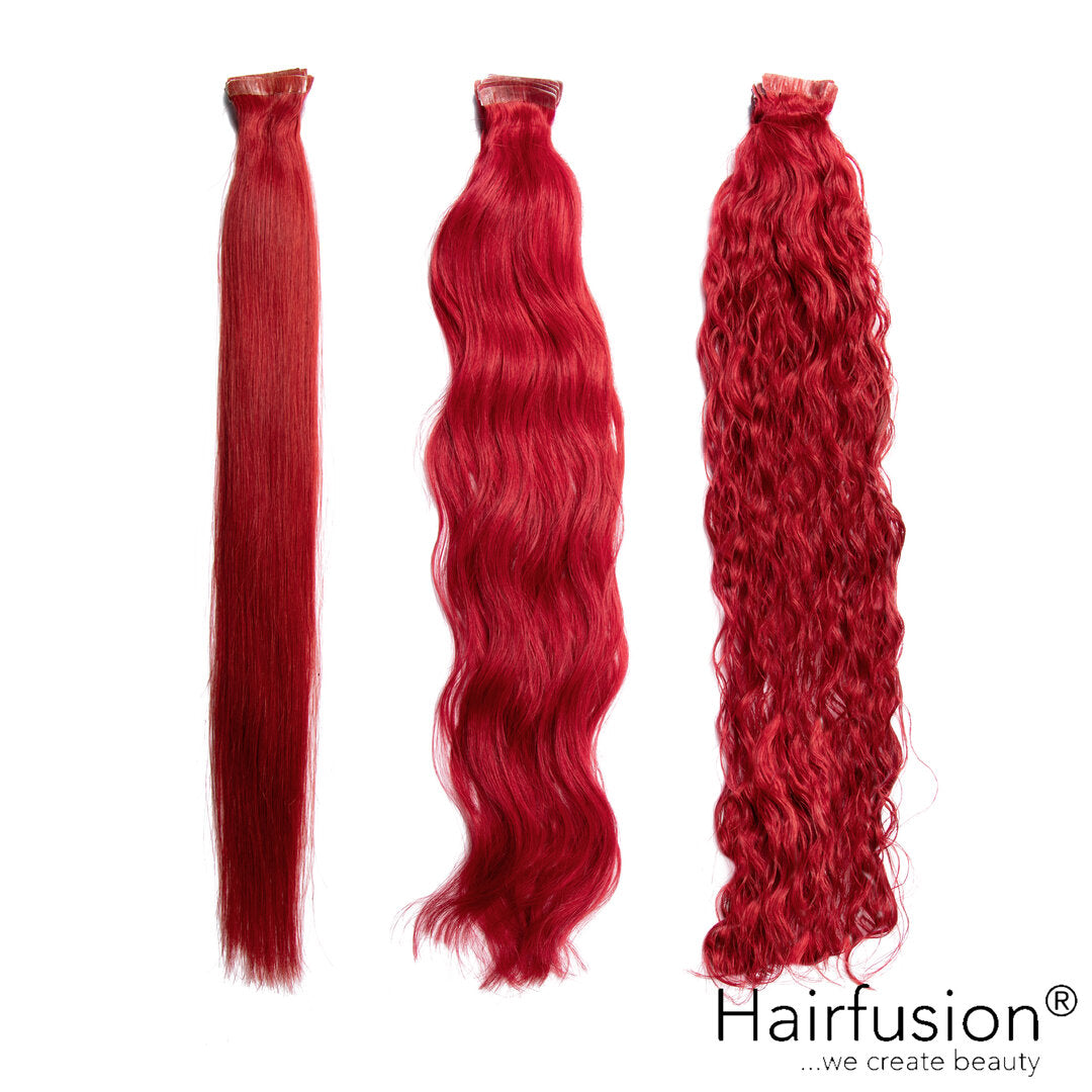 Tapes - 10 Stück HAIRFUSION Echthaar EINFARBIG
