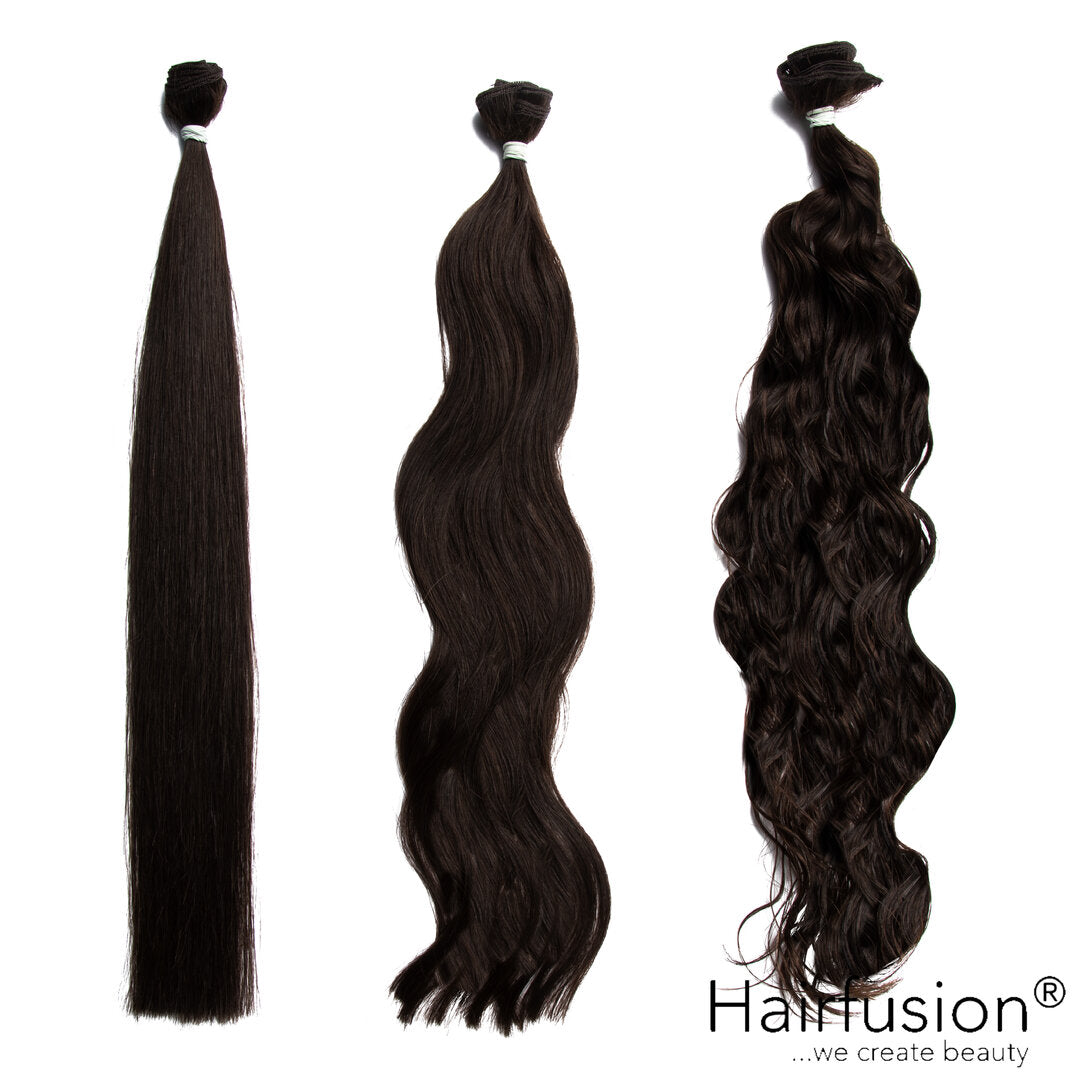 50 gr.  HAIRFUSION Echthaar Tresse EINFARBIG