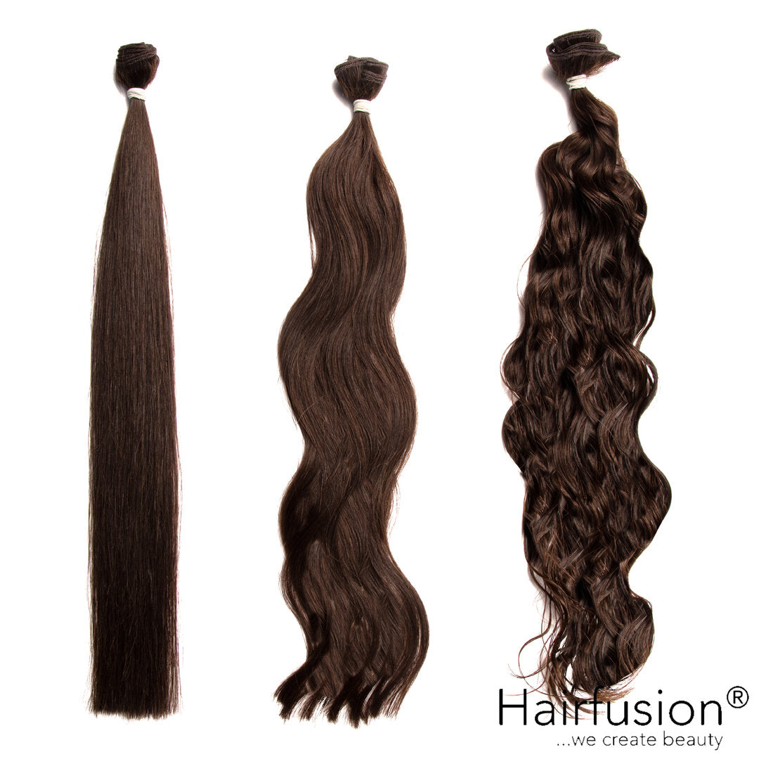 50 gr.  HAIRFUSION Echthaar Tresse EINFARBIG