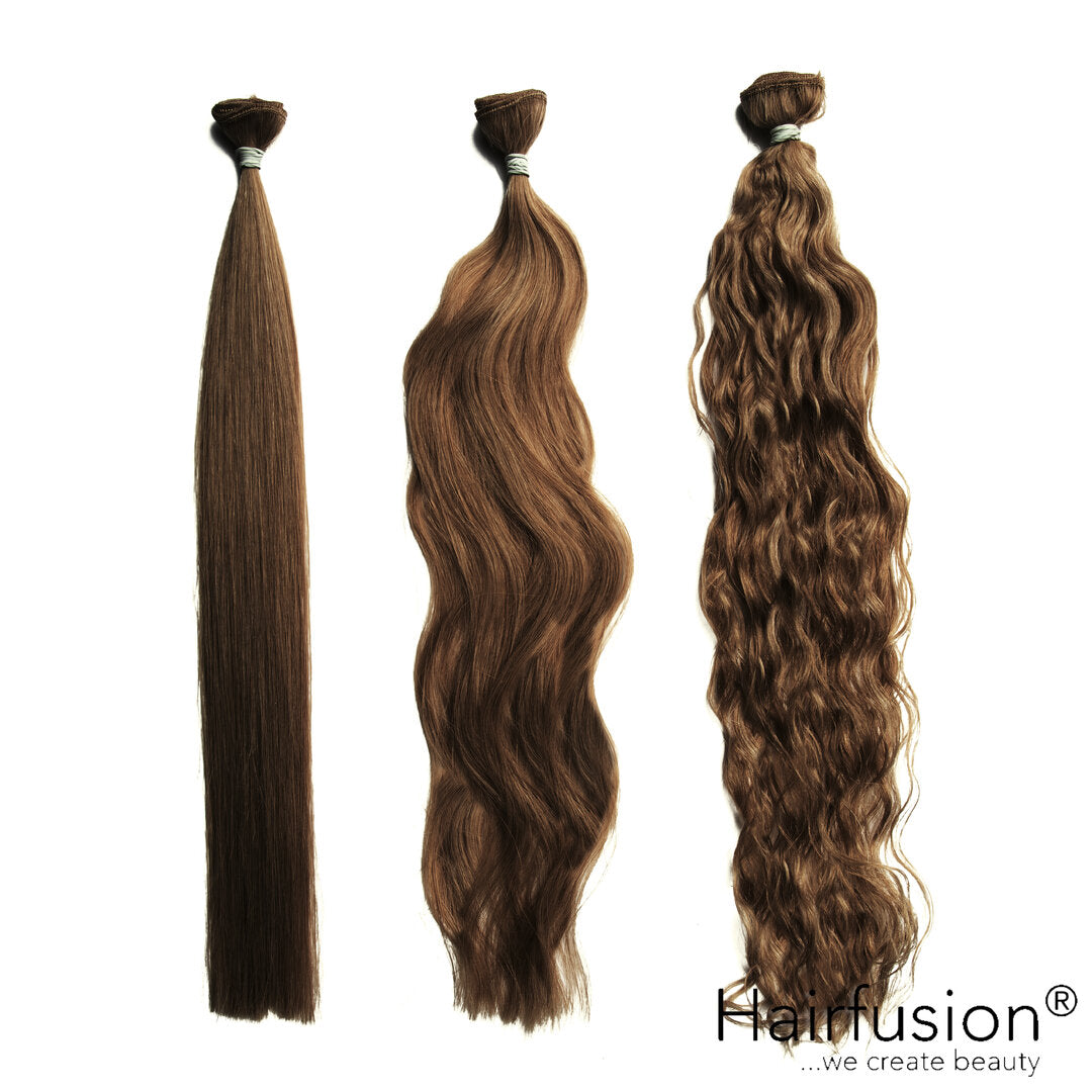 50 gr.  HAIRFUSION Echthaar Tresse EINFARBIG