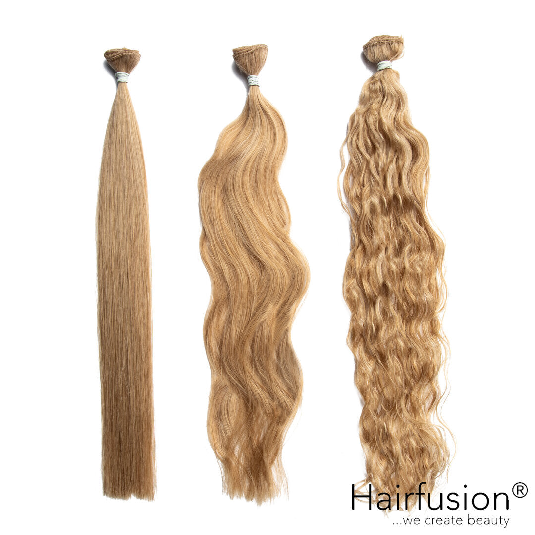 50 gr.  HAIRFUSION Echthaar Tresse EINFARBIG