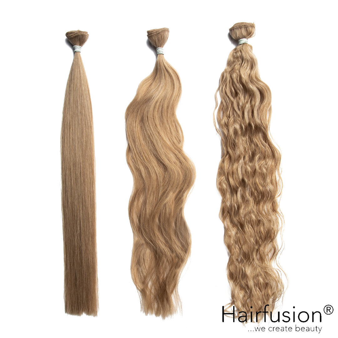 50 gr. INVISIBLE/GENIUS Tresse NATURAL ASHY Echthaar von HAIRFUSION