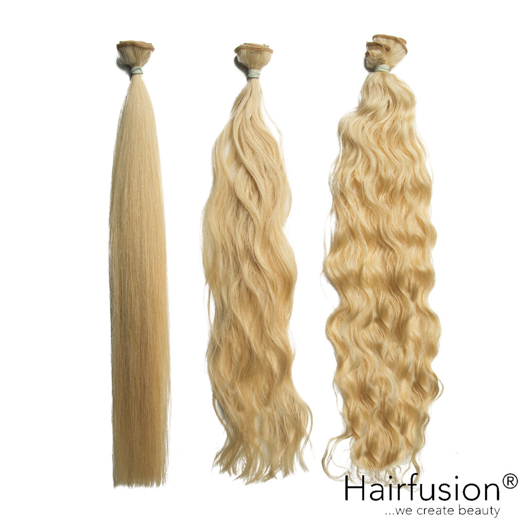 50 gr.  HAIRFUSION Echthaar Tresse EINFARBIG