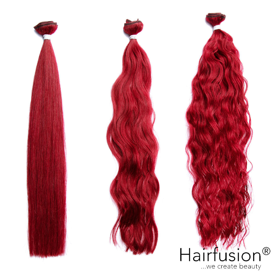 50 gr.  HAIRFUSION Echthaar Tresse EINFARBIG