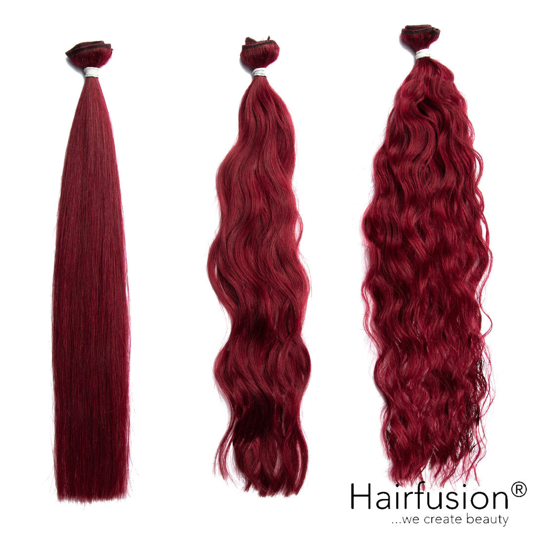 50 gr.  HAIRFUSION Echthaar Tresse EINFARBIG