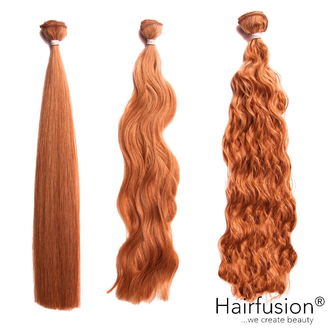 50 gr.  HAIRFUSION Echthaar INVISIBLE/GENIUS  Tresse EINFARBIG