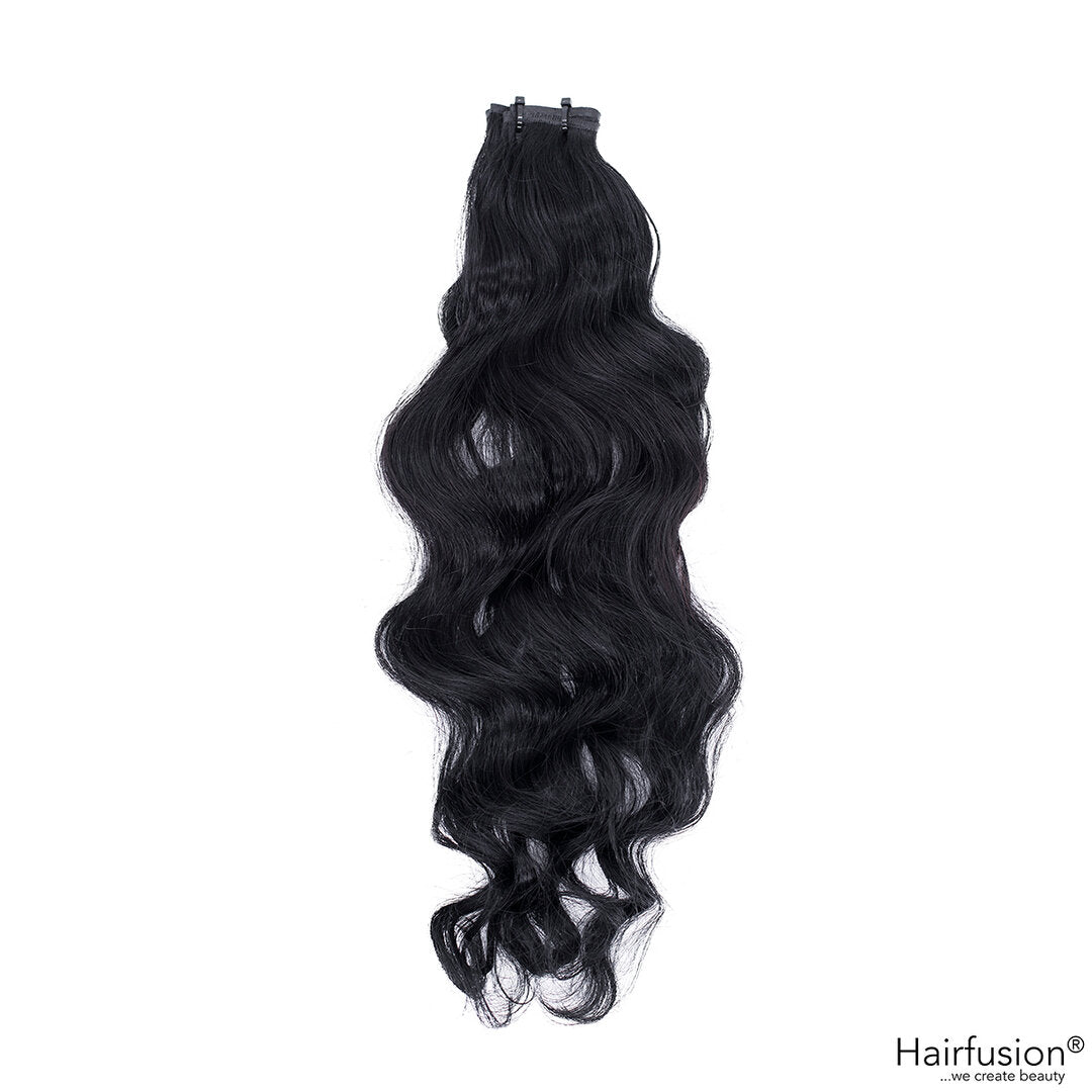 50 gr.  HAIRFUSION Echthaar  INVISIBLE/GENIUS Tresse EINFARBIG