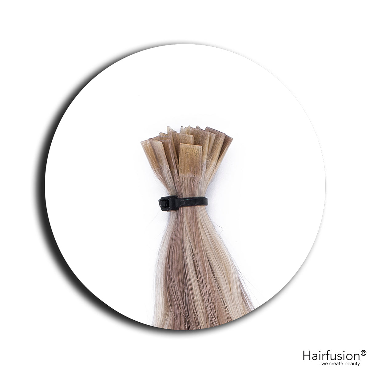 gelockte Bondingextensions - 25 Stück Flachbonding Echthaar 40-70 cm