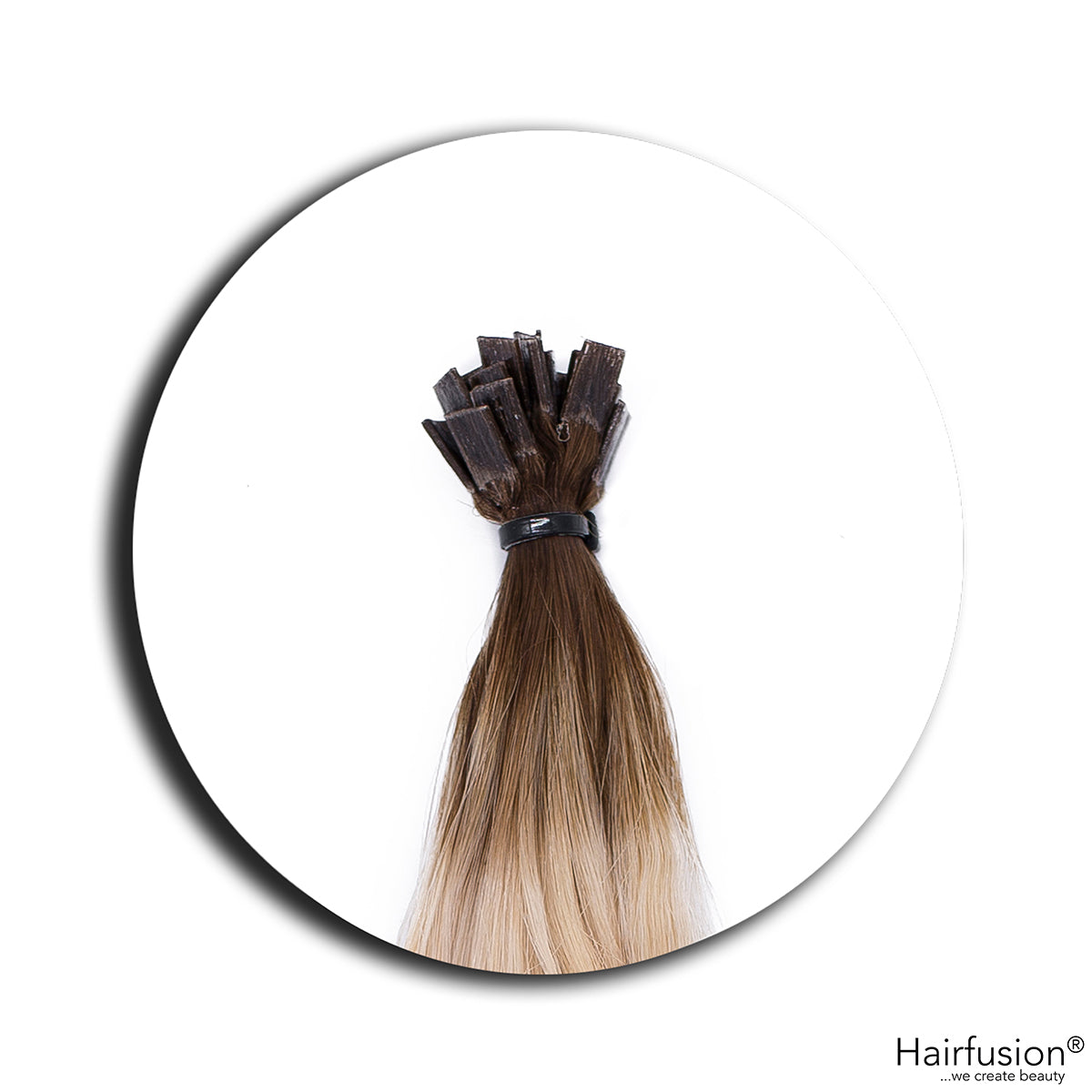 gelockte Bondingextensions - 25 Stück Flachbonding Echthaar 40-70 cm