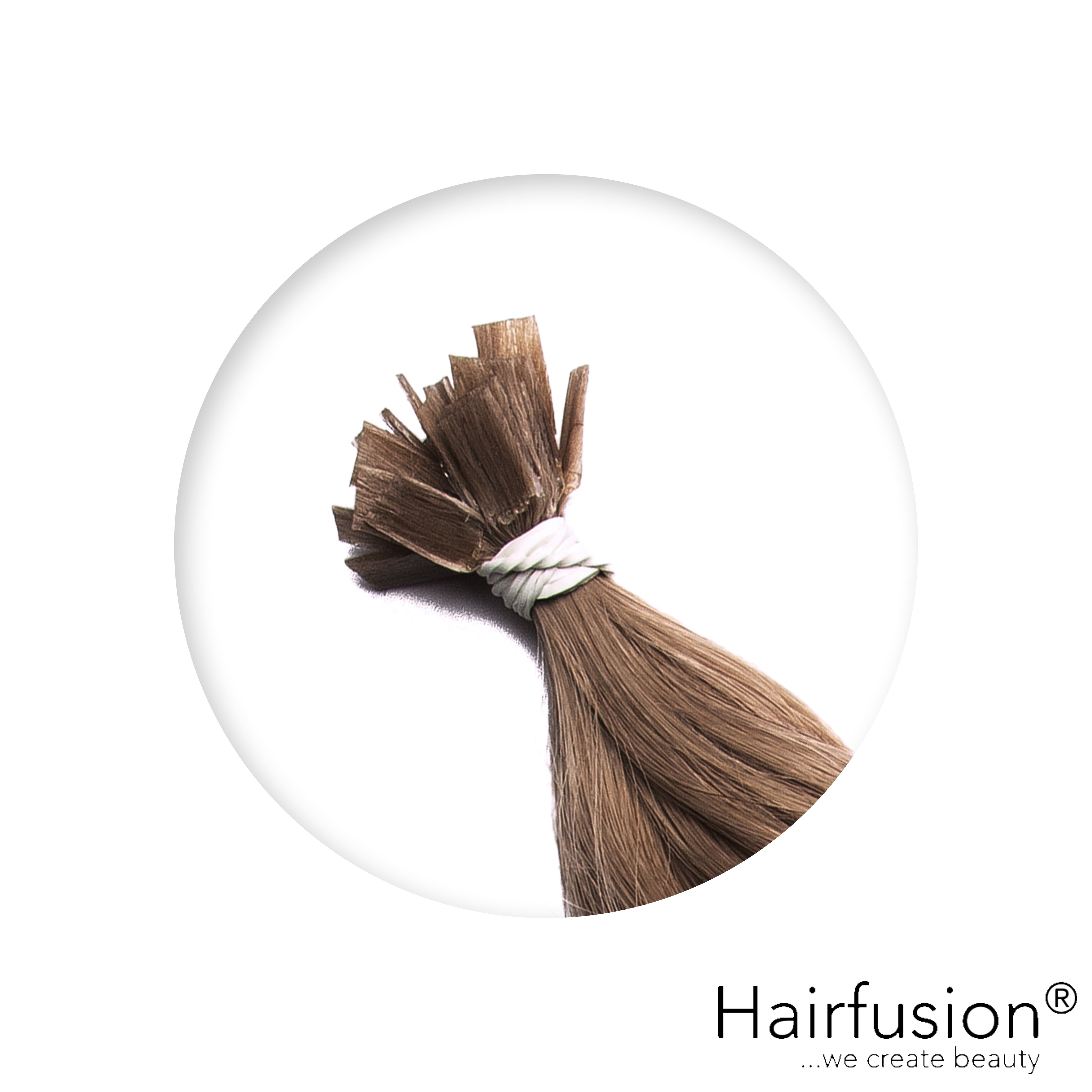 Bonding Extensions - 25 Stück (Flachbonding-Wärme-/Ultraschall) NATURAL ASHY Echthaar 30-70 cm