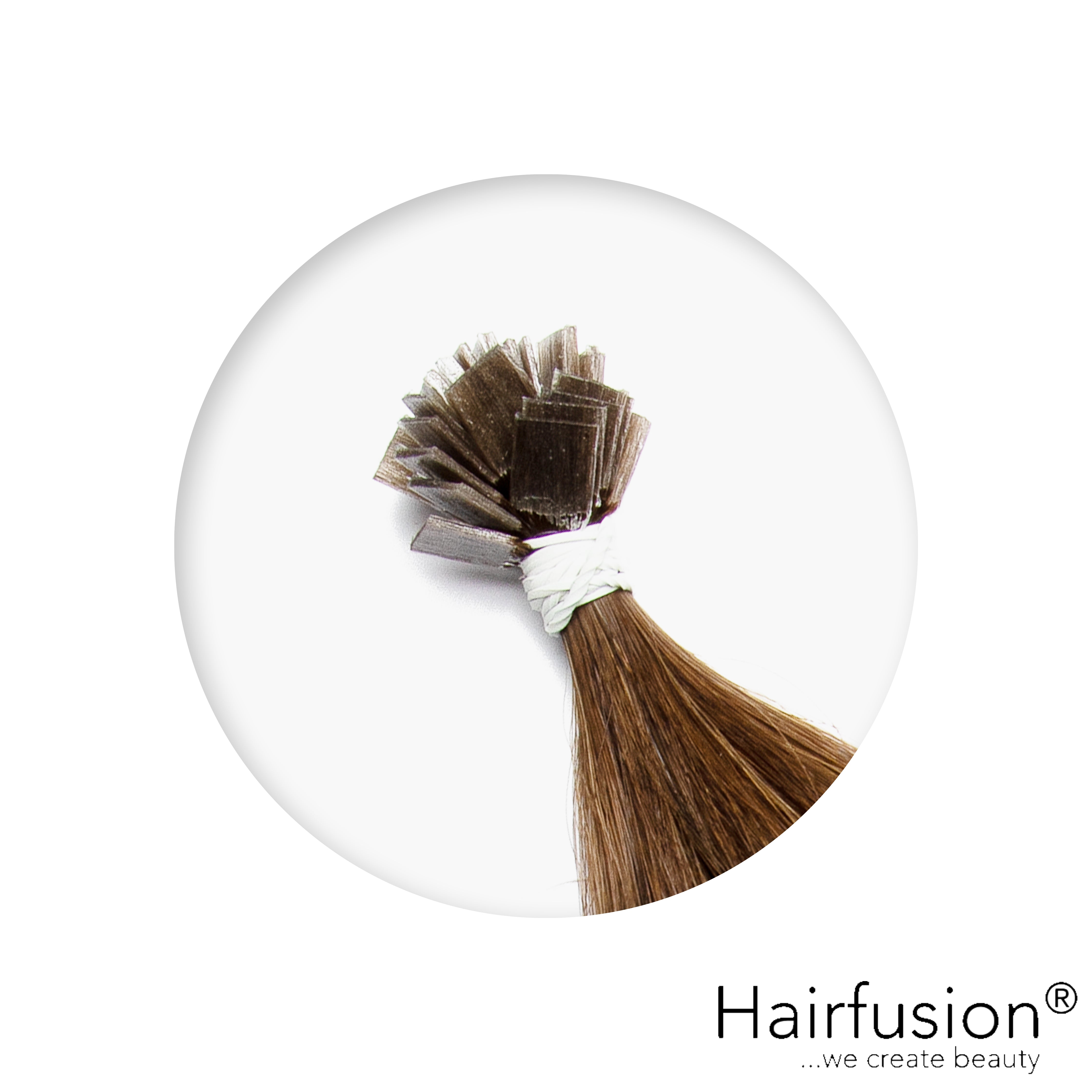 Bonding Extensions - 25 Stück (Flachbonding - Wärme-/Ultraschall) EINFARBIG Echthaar 30-70 cm