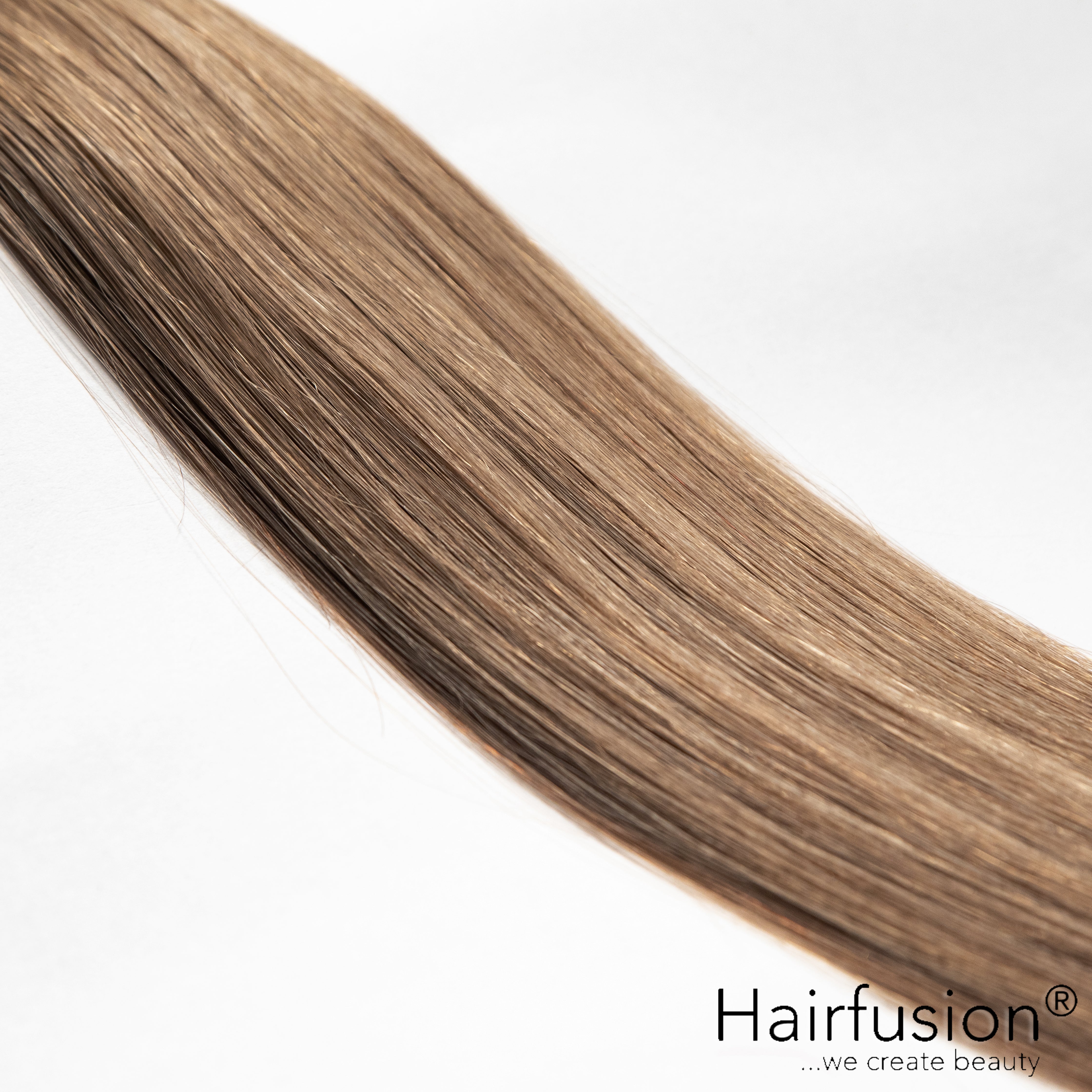 Bonding Extensions - 25 Stück (Flachbonding-Wärme-/Ultraschall) NATURAL ASHY Echthaar 30-70 cm