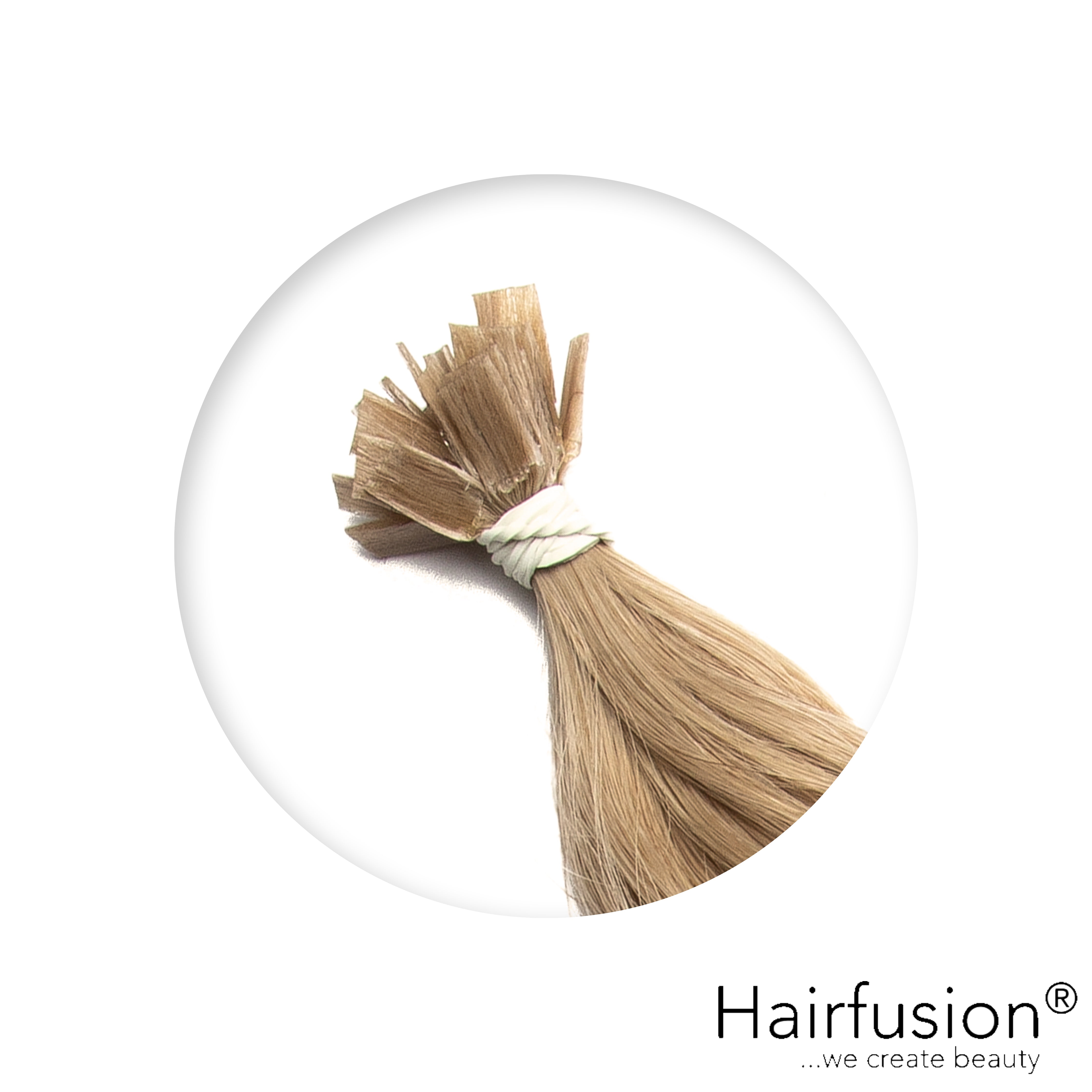 Bonding Extensions - 25 Stück (Flachbonding-Wärme-/Ultraschall) NATURAL ASHY Echthaar 30-70 cm