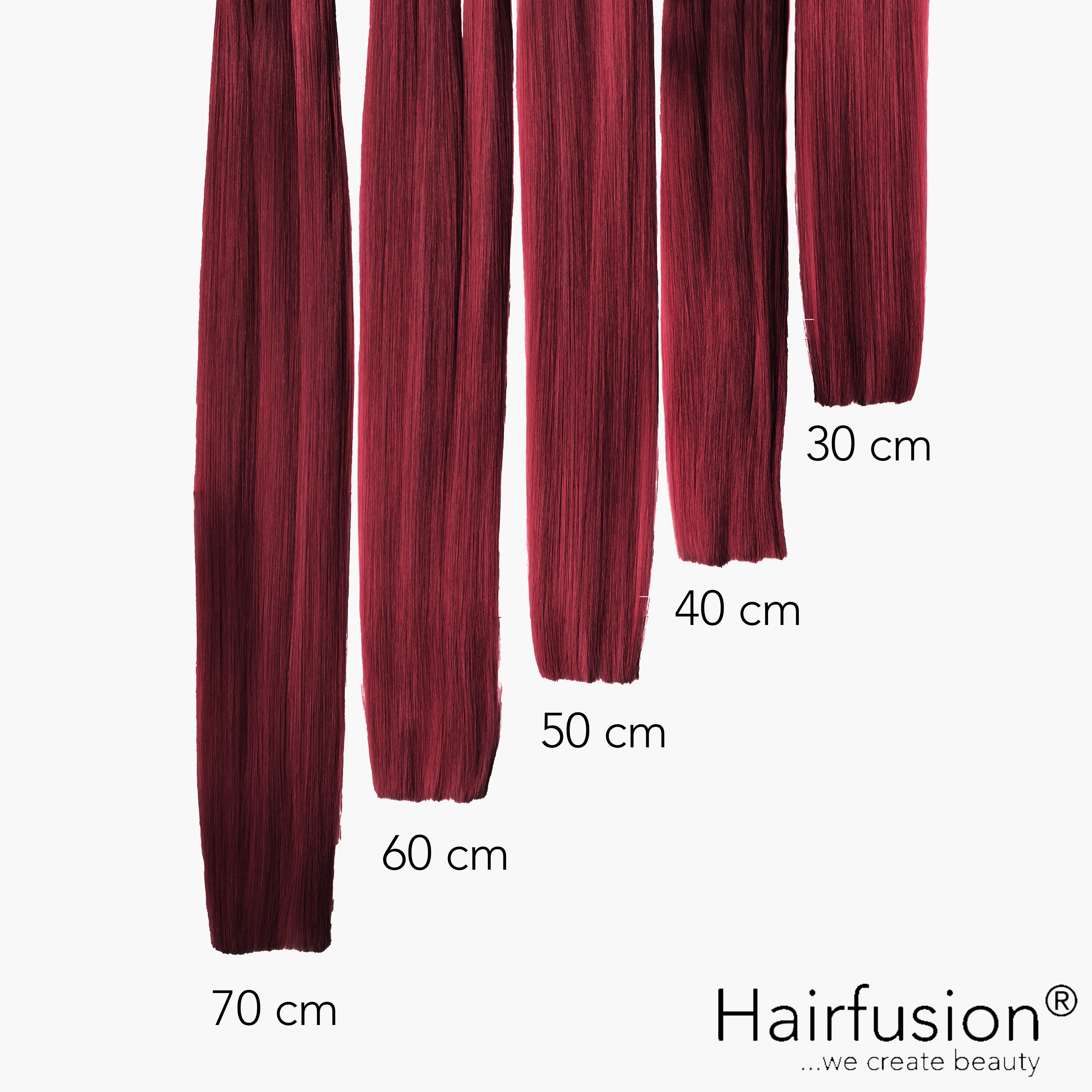 Bonding Extensions - 25 Stück (Flachbonding - Wärme-/Ultraschall) EINFARBIG Echthaar 30-70 cm