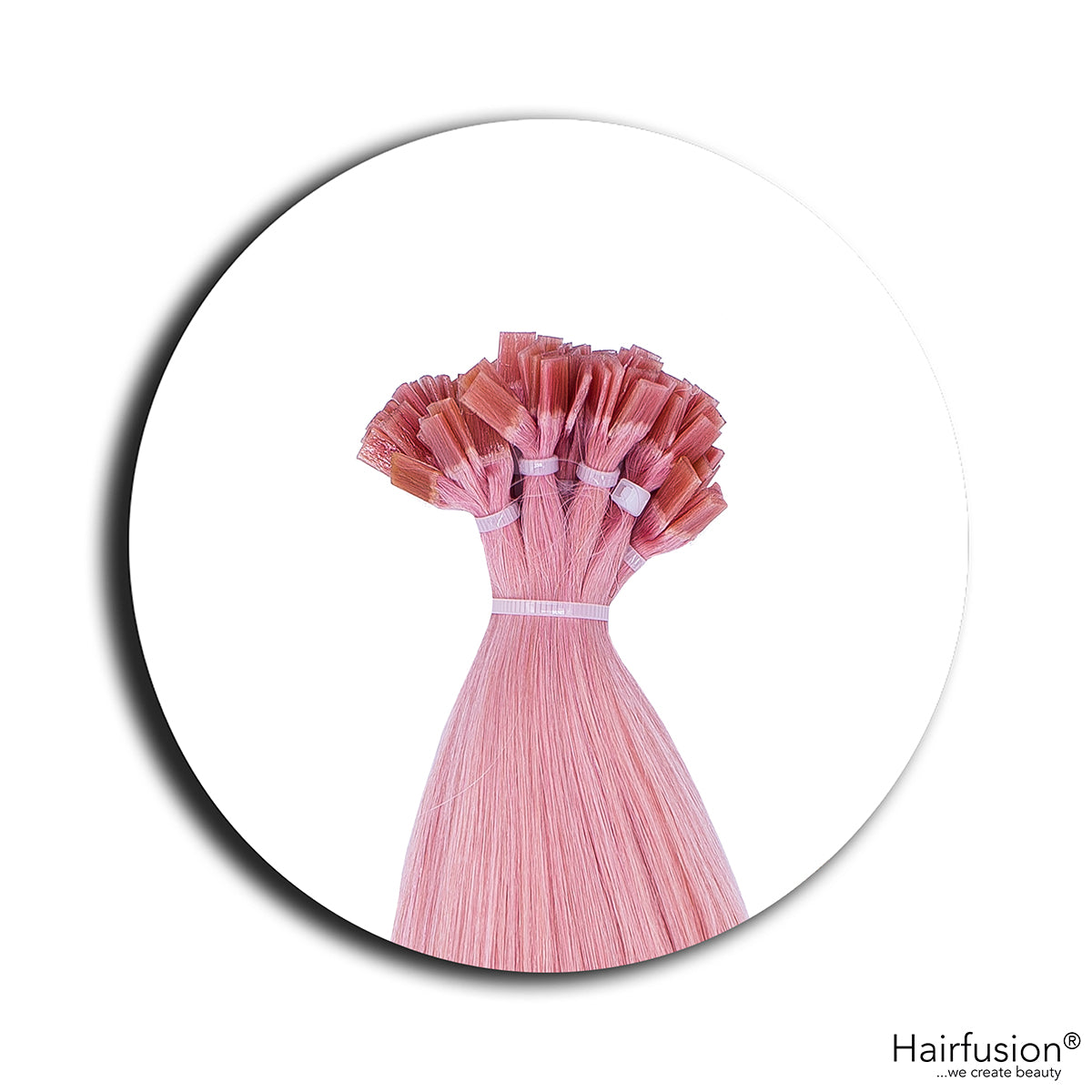 Bunte Bonding Extensions - 10 Stück (Flachbonding)  Color Crush Collection Echthaar 50 cm