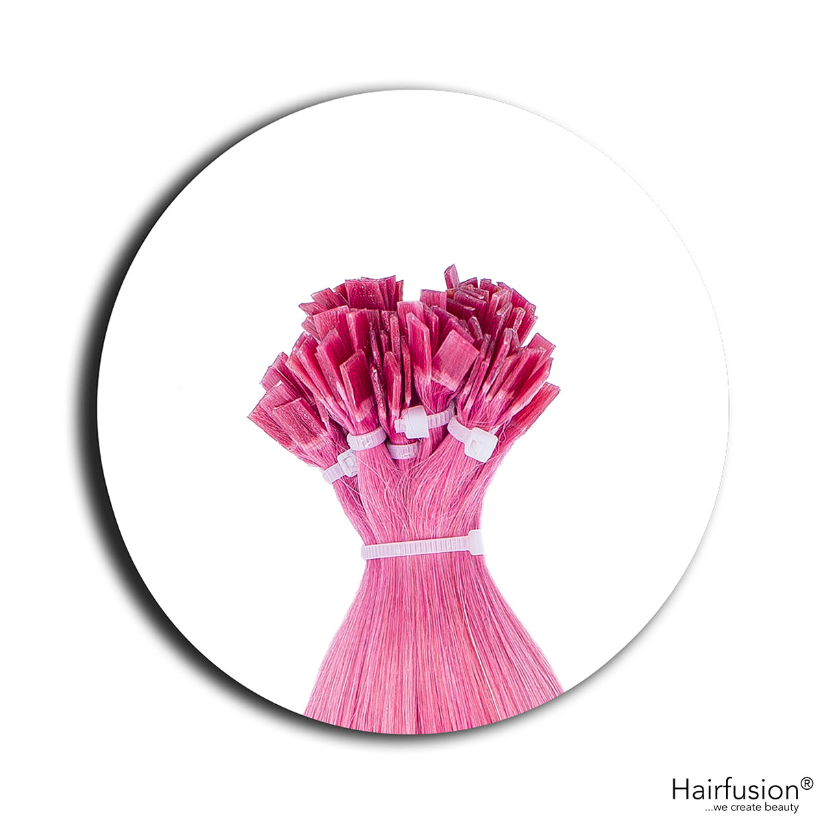 Bunte Bonding Extensions - 10 Stück (Flachbonding)  Color Crush Collection Echthaar 50 cm