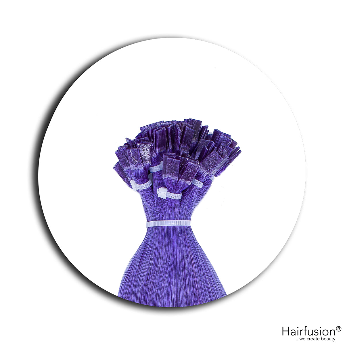 Bunte Bonding Extensions - 10 Stück (Flachbonding)  Color Crush Collection Echthaar 50 cm