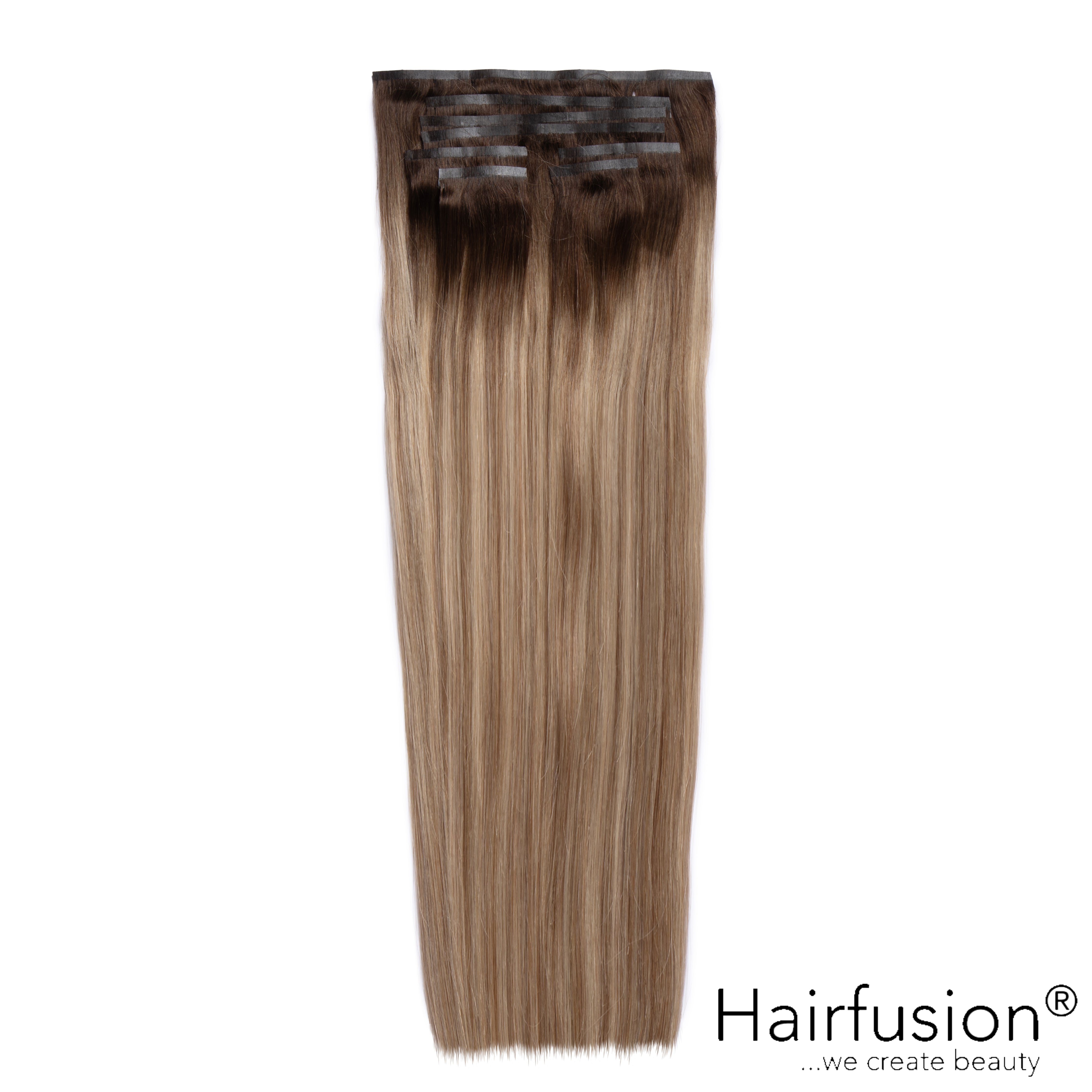 Clip-In Extensions XL-Volumen SET Haarverlängerung -  130 g - 8 Teile - 50 cm