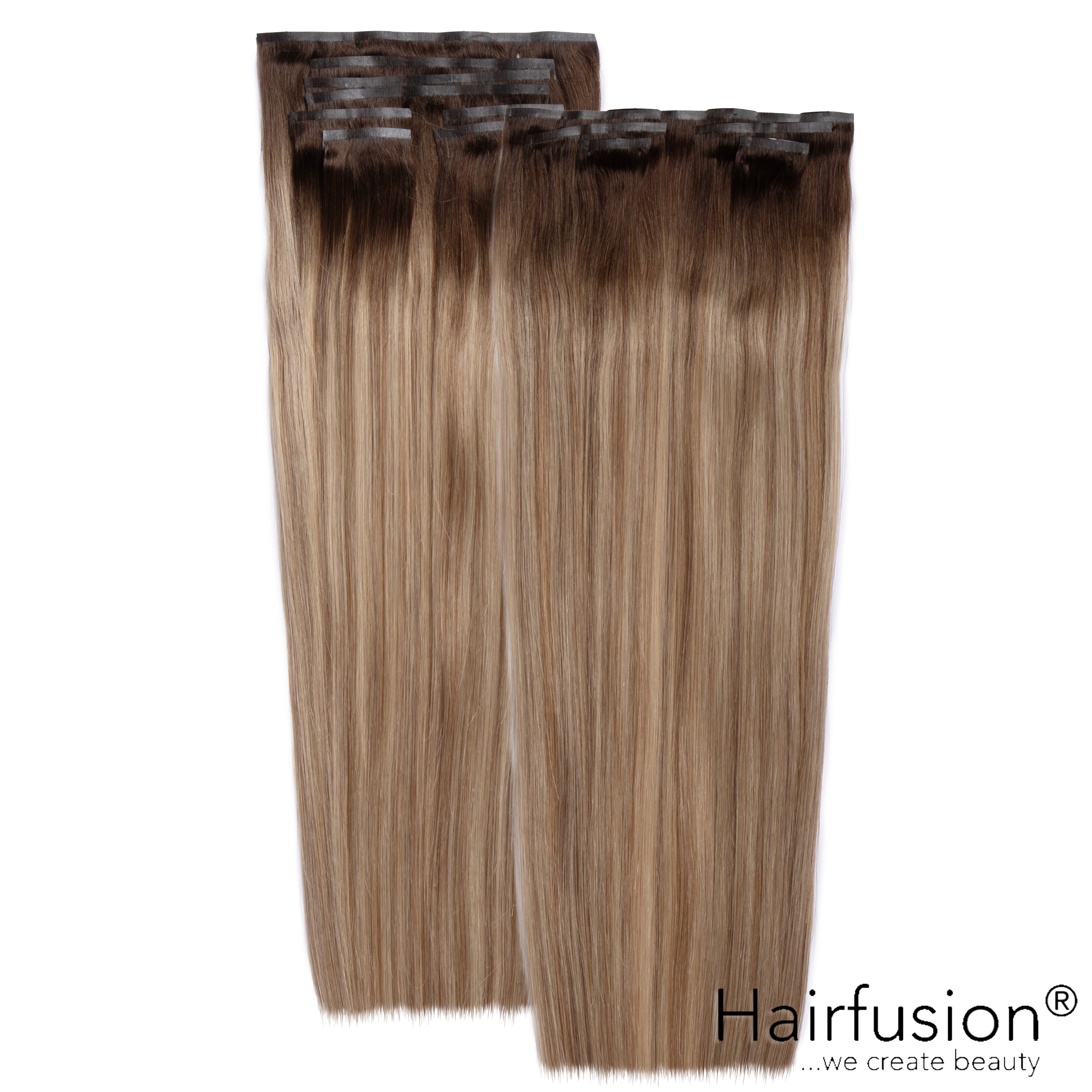 Clip-In Extensions XXL-Volumen SET Haarverlängerung -  184 g - 13 Teile - 50 cm