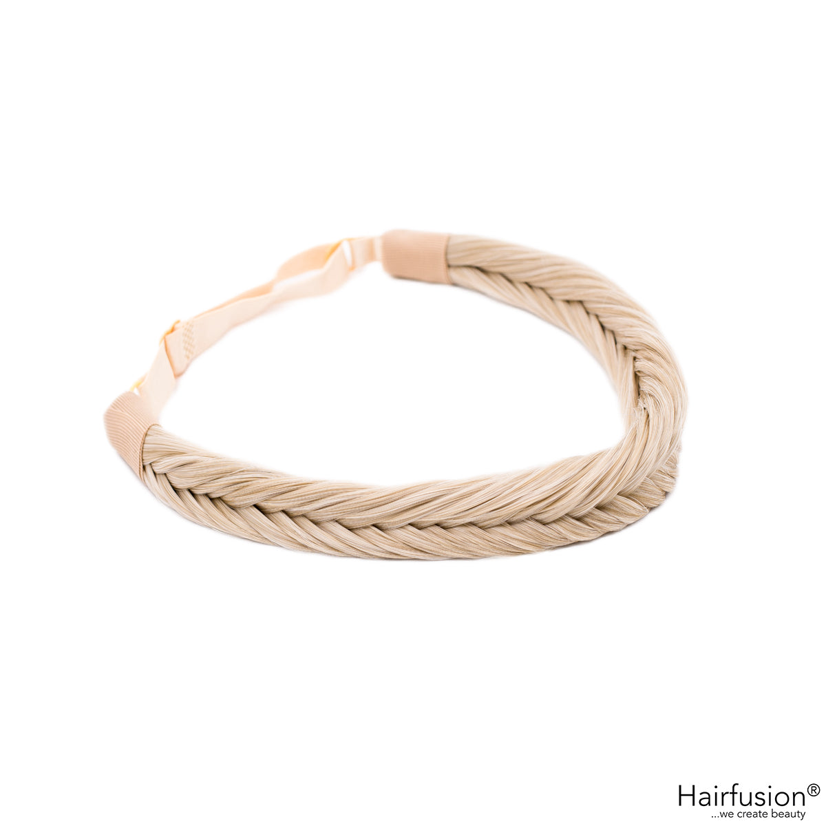 AA - Geflochtenes Haarband in Fischgrätenoptik - aus Hochwertigen Kunsthaar von HAIRFUSION