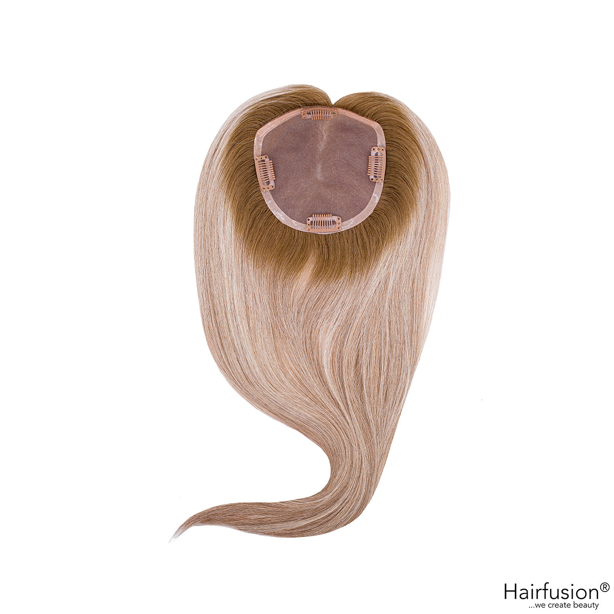 Oberkopf Haarteil - Silk Topper  - zum Einclippen - Länge 40 cm Haarmenge 65 g