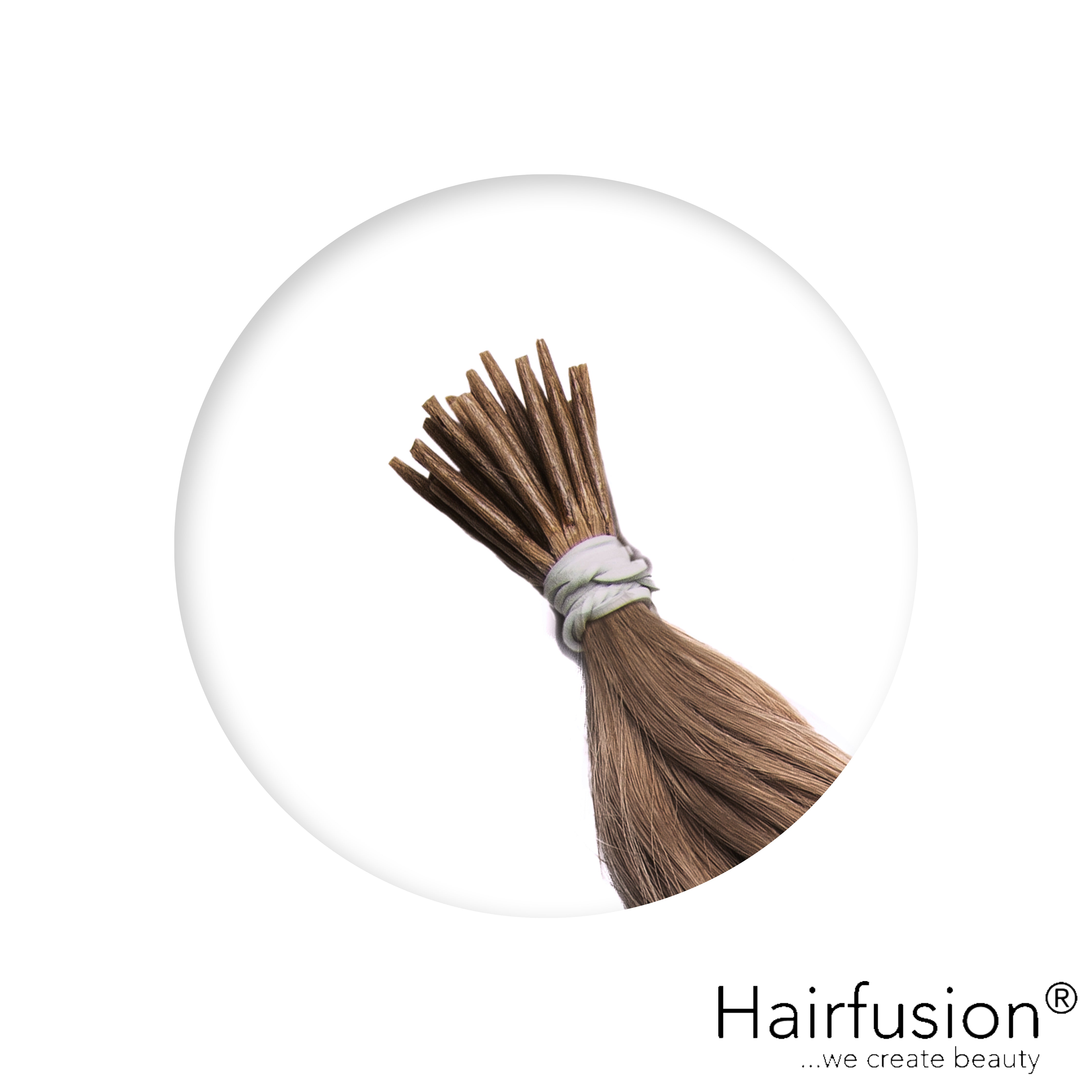 Microring Extensions - Stück 25 (Rundbonding) NATURAL ASHY Echthaar von HAIRFUSION