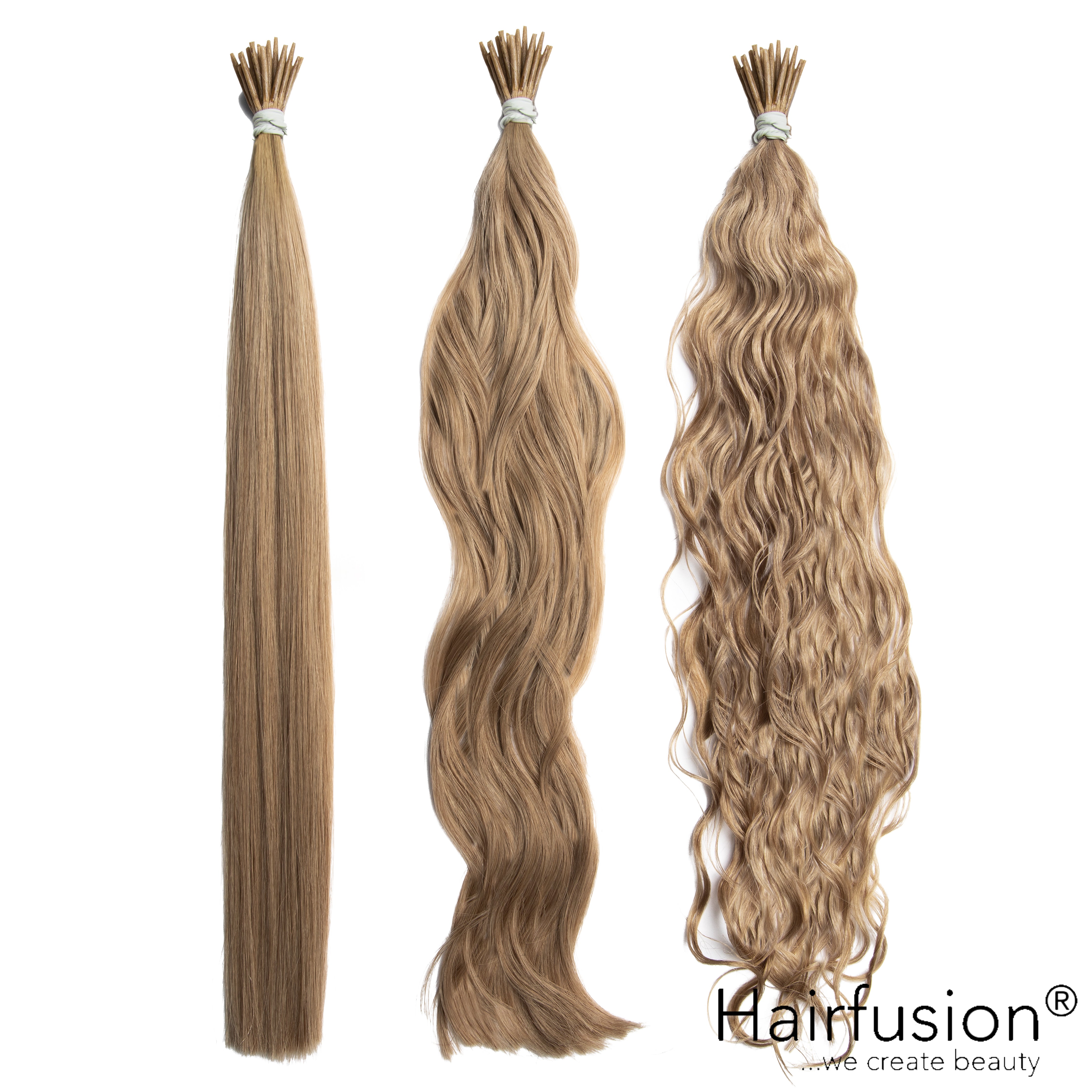 Microring Extensions - Stück 25 (Rundbonding) NATURAL ASHY Echthaar von HAIRFUSION