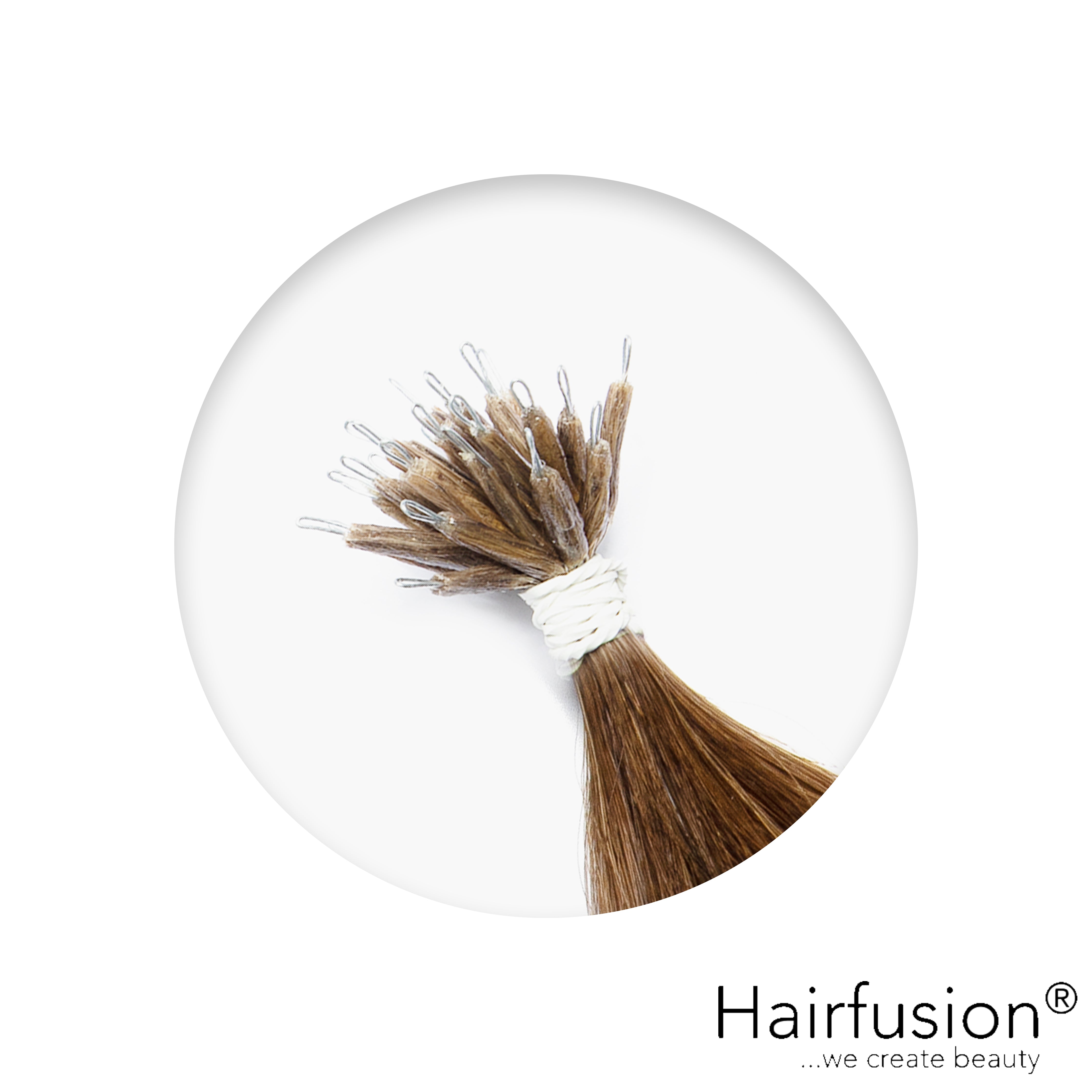 Nanoring Extensions - 25 Stück EINFARBIG von HAIRFUSION