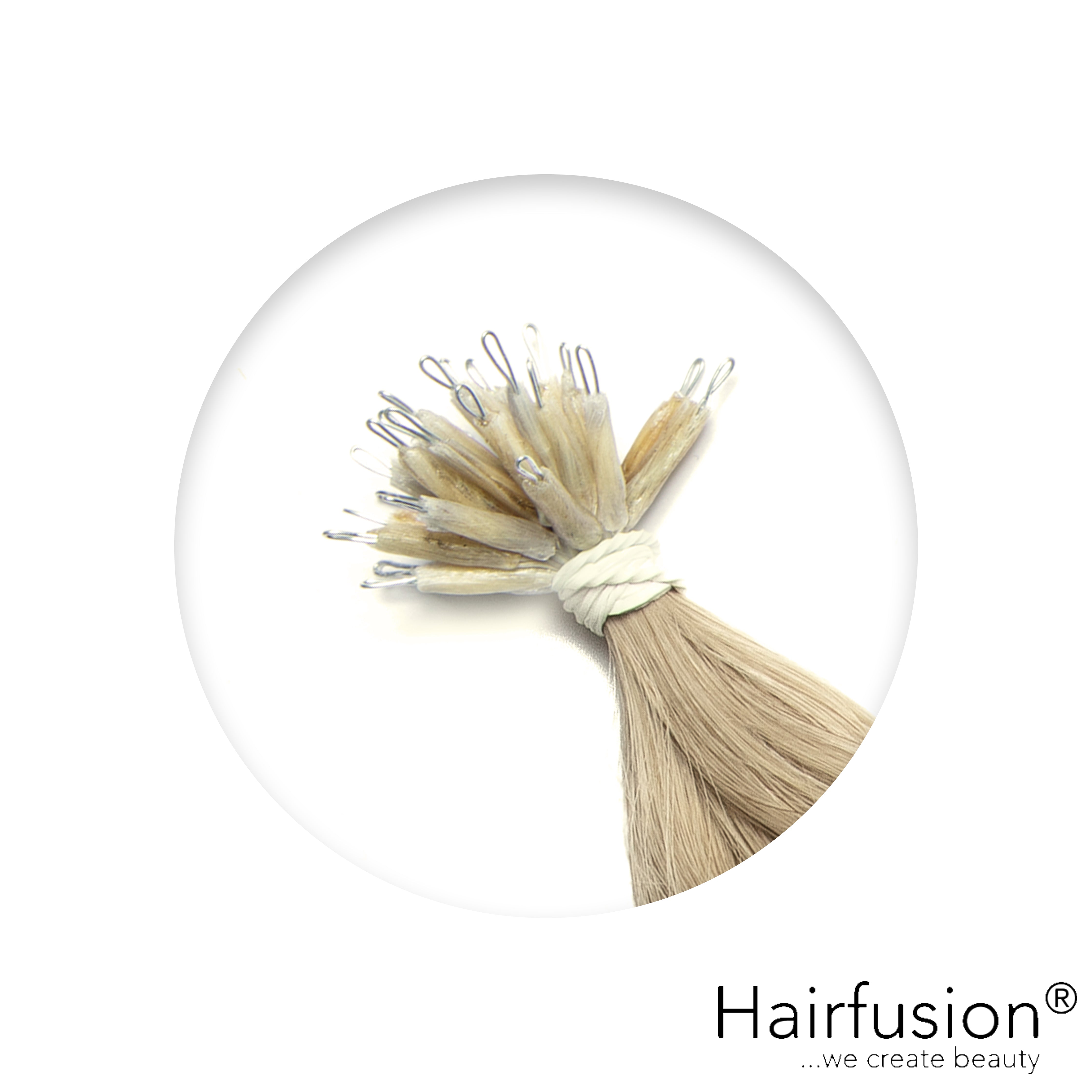 Nanoring Extensions - 25 Stück EINFARBIG von HAIRFUSION