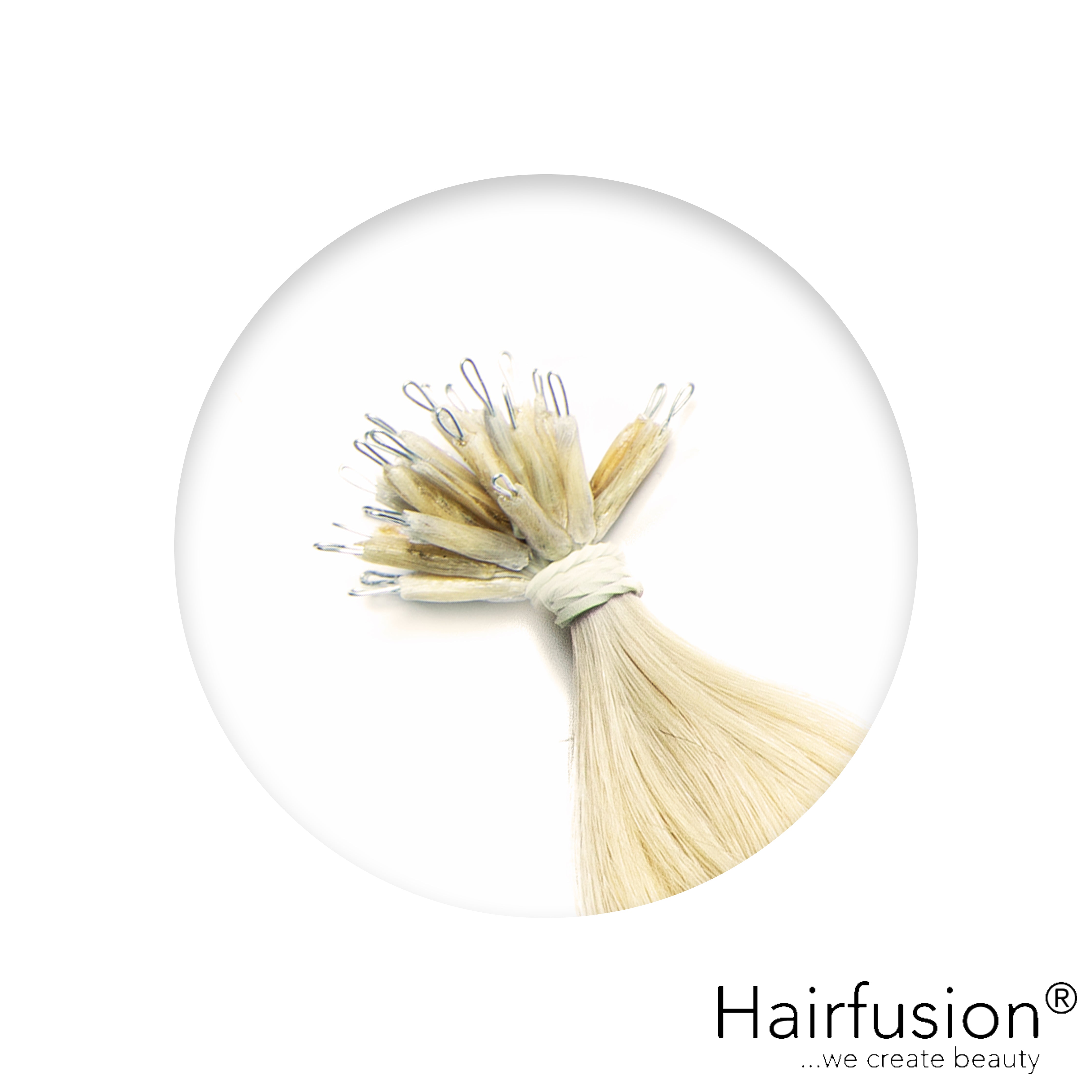 Nanoring Extensions - 25 Stück EINFARBIG von HAIRFUSION
