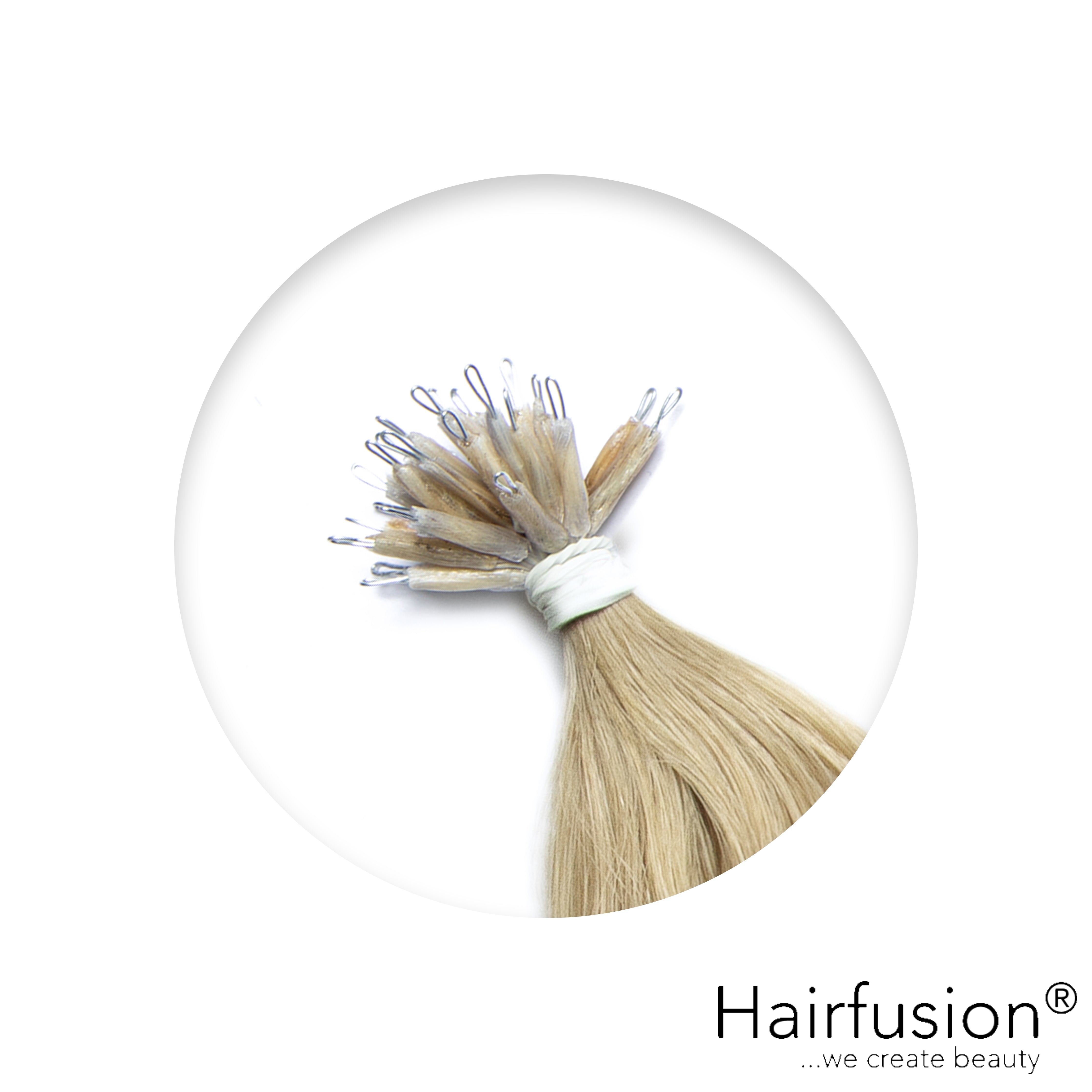 Nanoring Extensions - 25 Stück EINFARBIG von HAIRFUSION