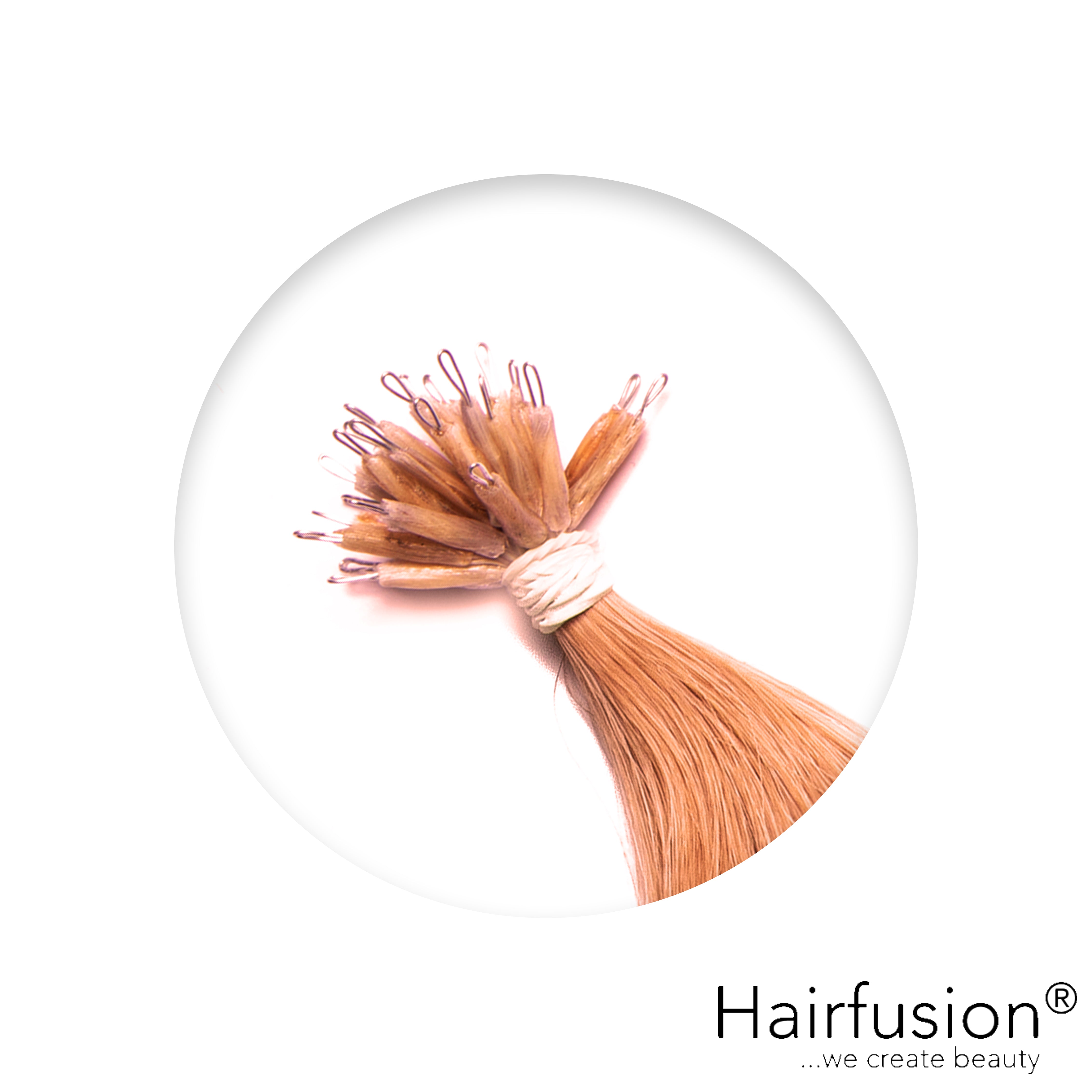 Nanoring Extensions - 25 Stück EINFARBIG von HAIRFUSION