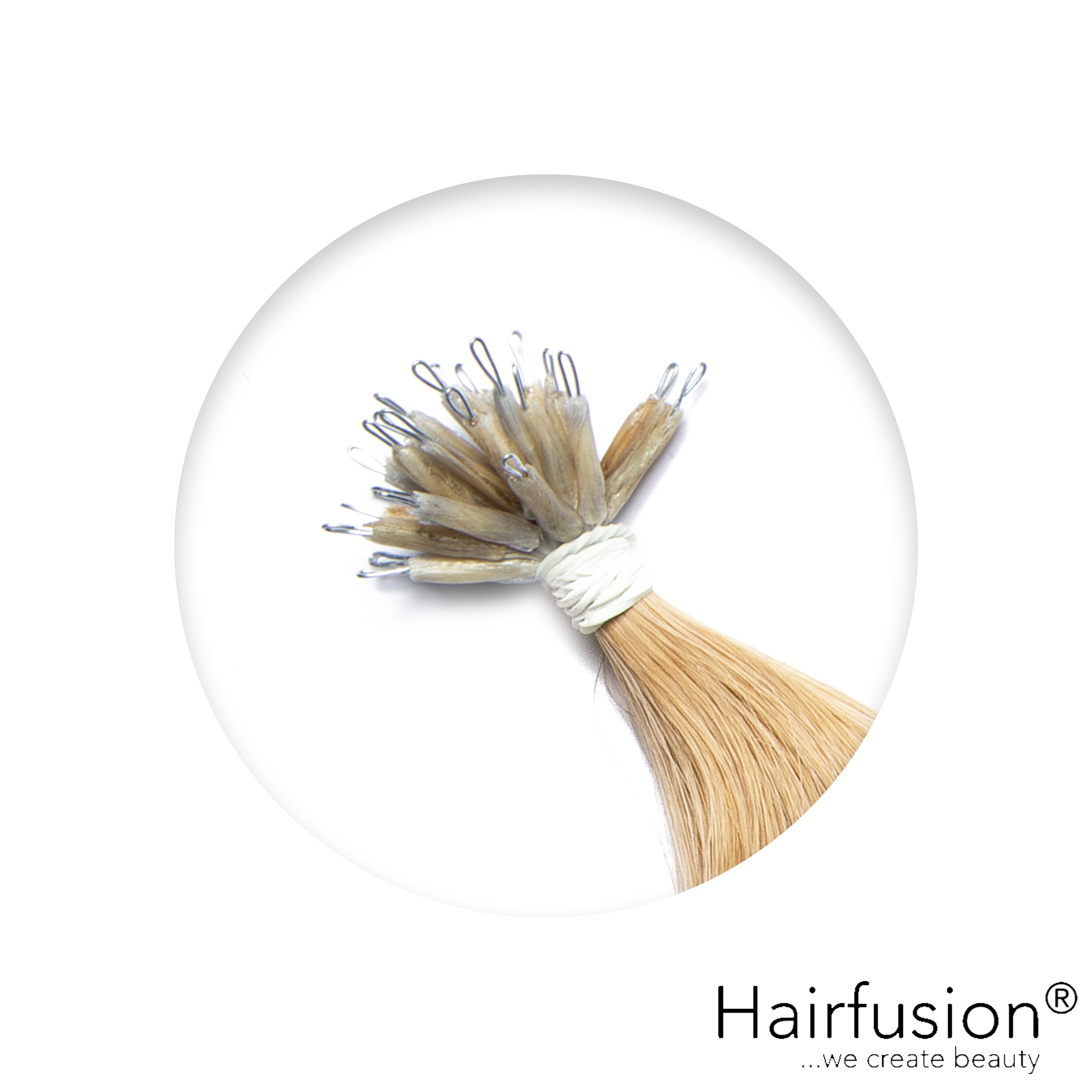 Nanoring Extensions - 25 Stück EINFARBIG von HAIRFUSION