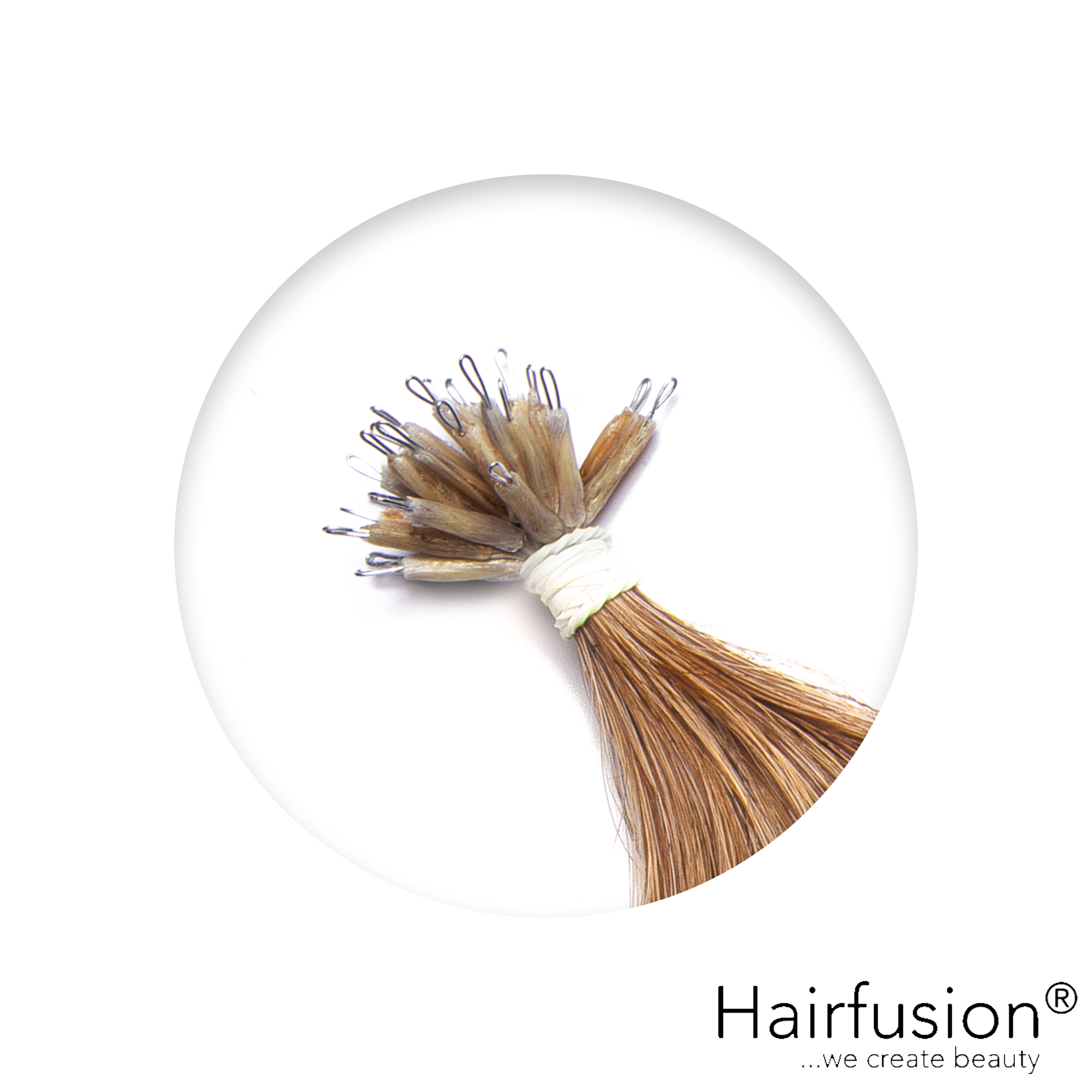 Nanoring Extensions - 25 Stück EINFARBIG von HAIRFUSION