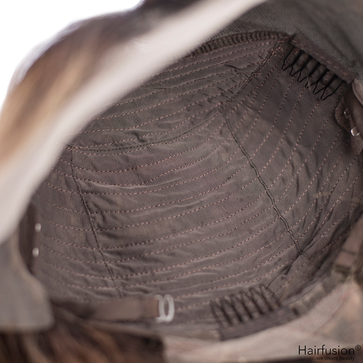 Echthaar Perücke Balayage braun - Macchiato