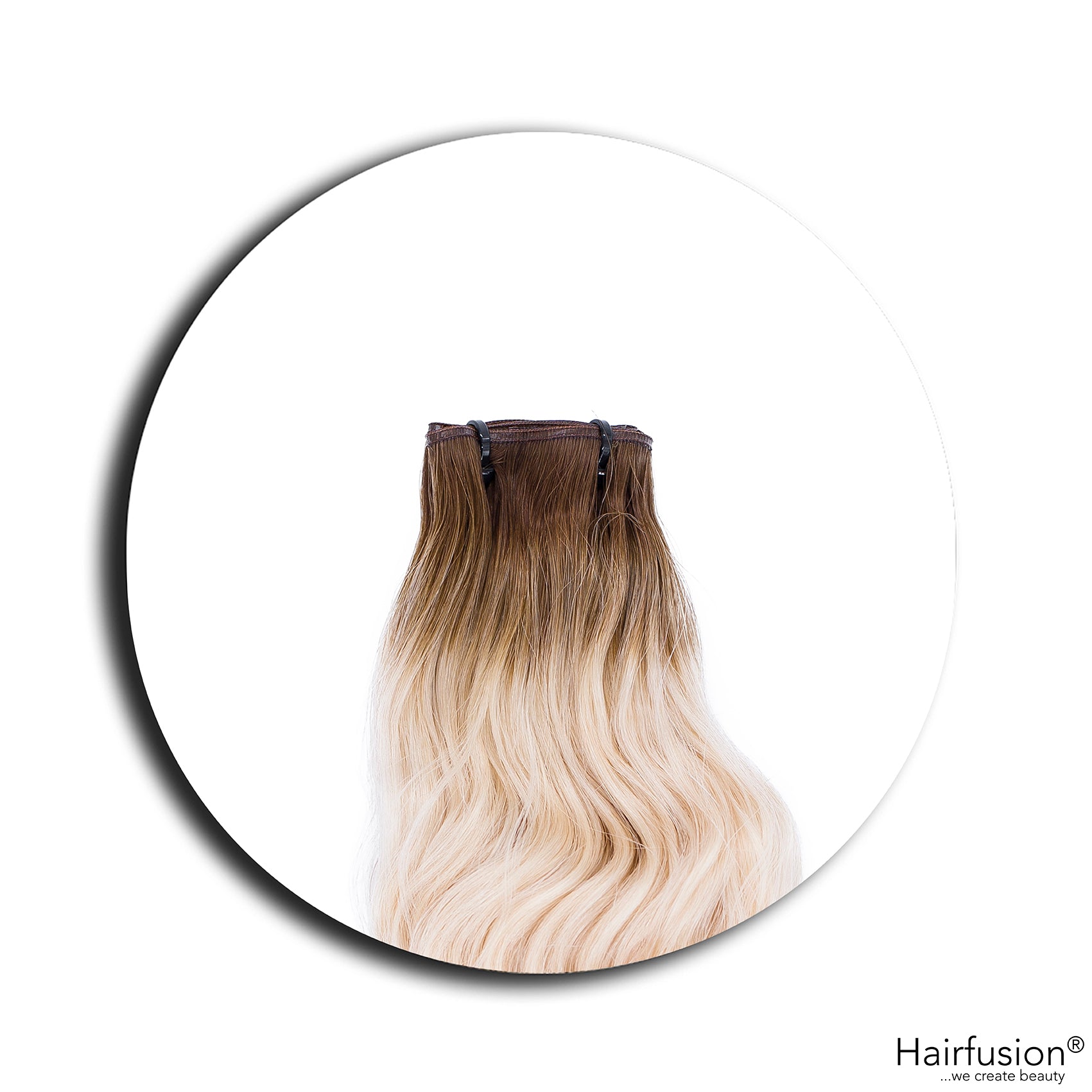 gelockte Tressenextensions - 50 gr. Echthaar 40-70 cm